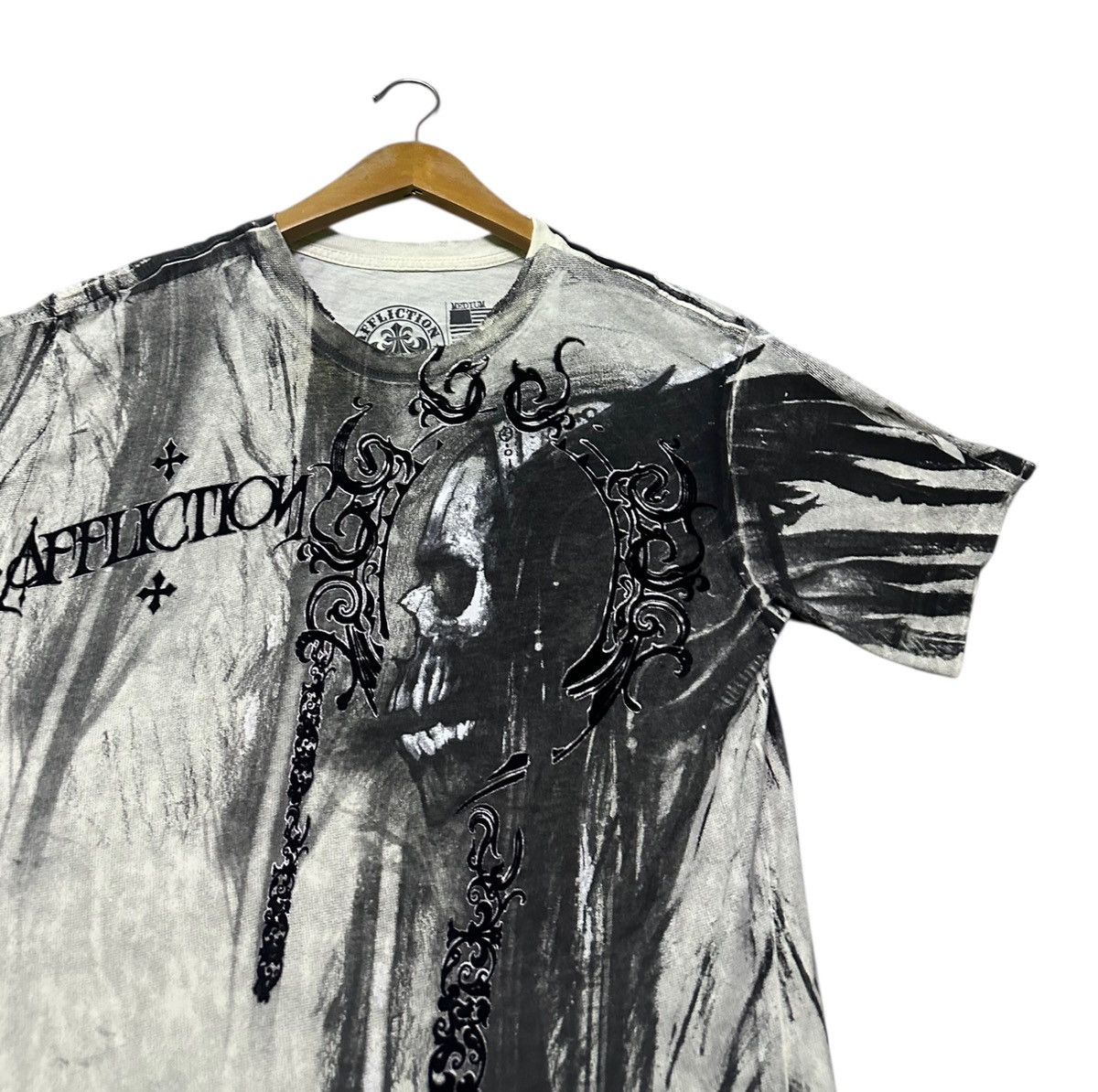 Affliction Vintage Affliction skull tshirt Size US M / EU 48-50 / 2 - 2 Thumbnail
