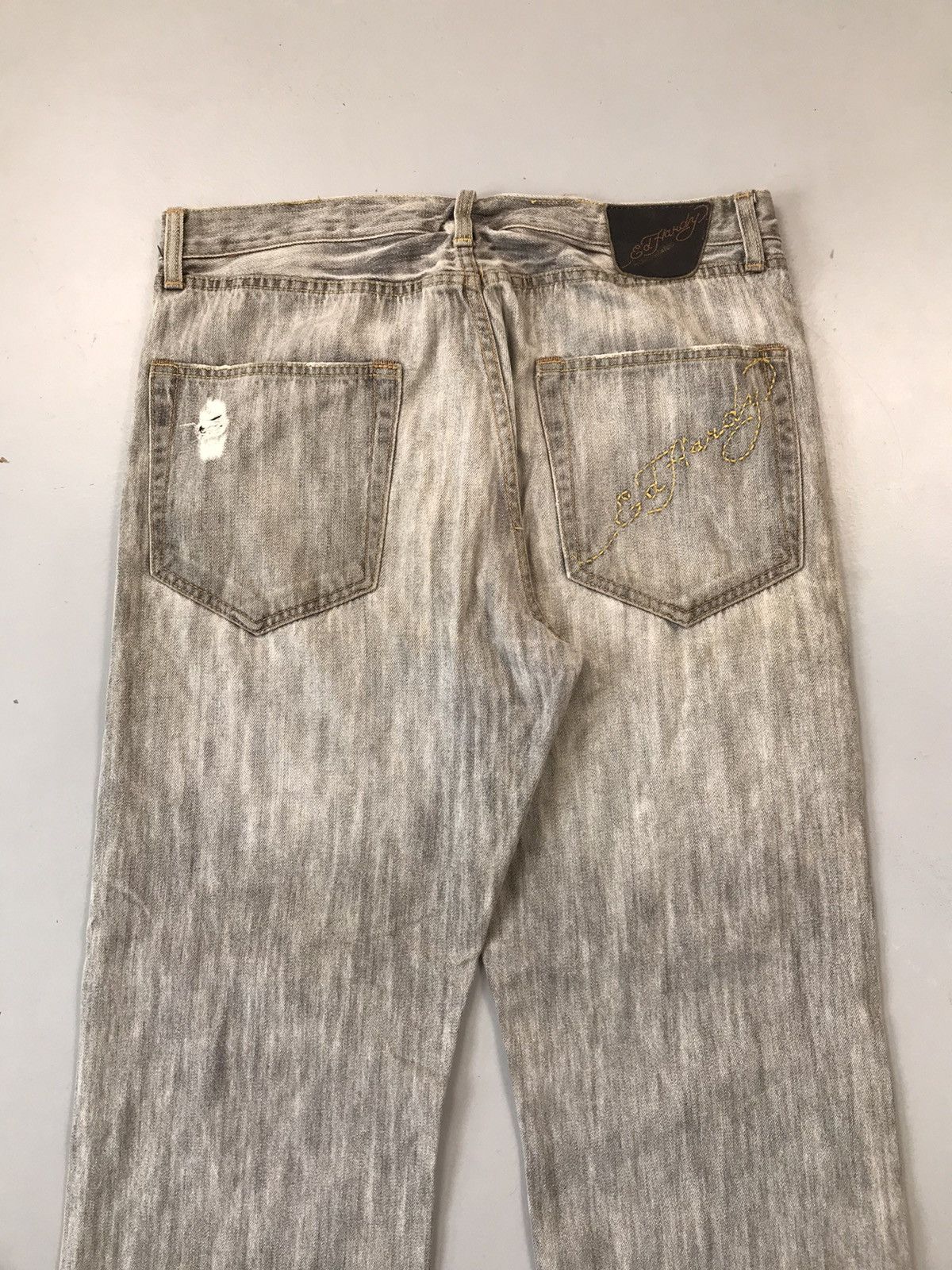 Ed Hardy Vintage ed hardy damaged denim Size US 36 / EU 52 - 10 Thumbnail
