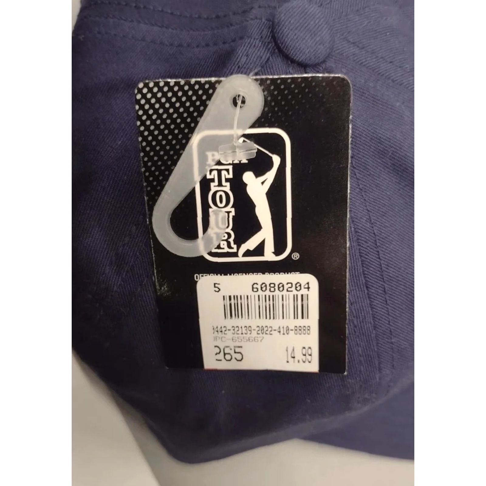 PGA Tour VINTAGE PGA TOUR Baseball Cap Hat One Size Blue Solid Logo Golf Mens Size ONE SIZE - 5 Thumbnail