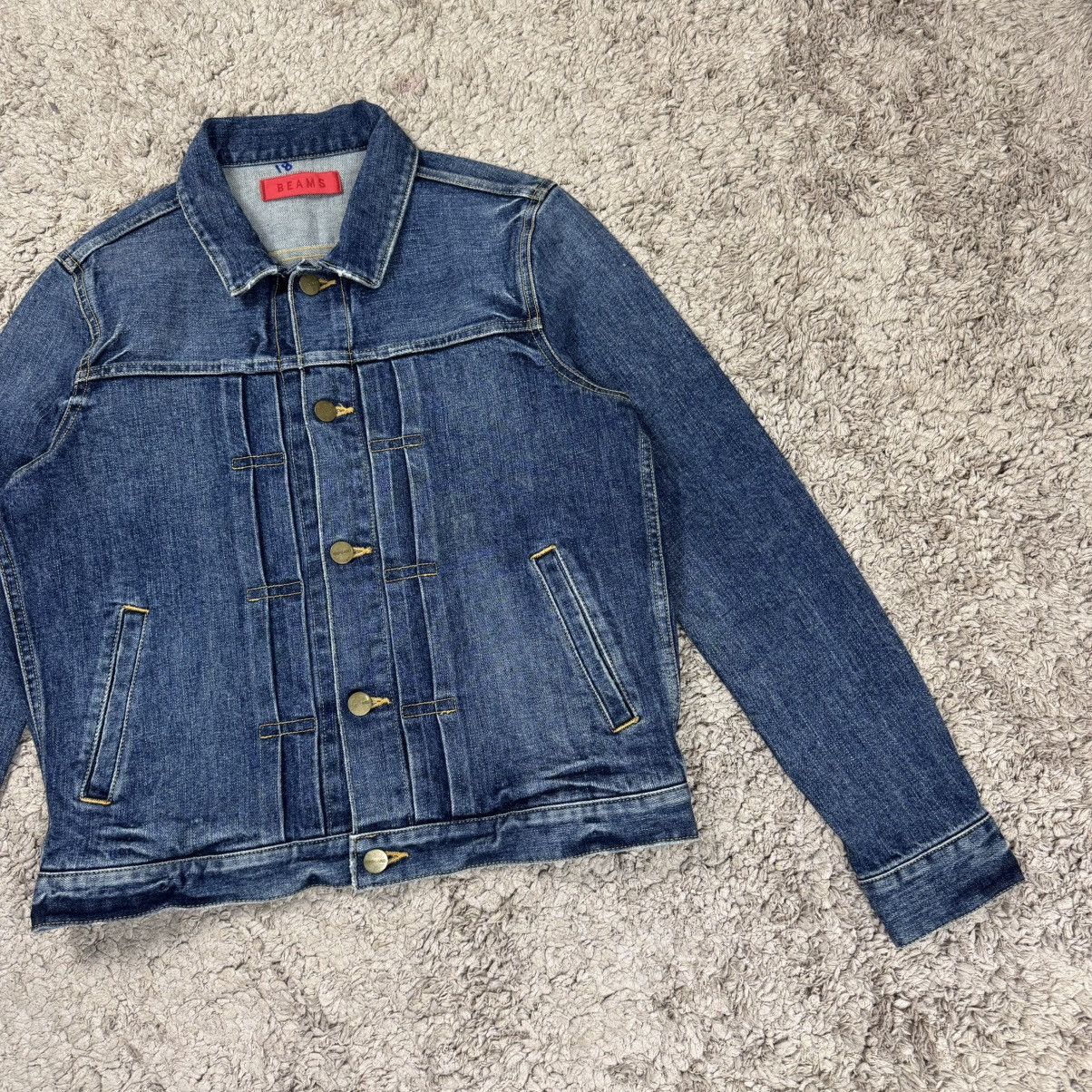 Japanese Brand Beams Red Card Denim Jacket Size M / US 6-8 / IT 42-44 - 4 Thumbnail
