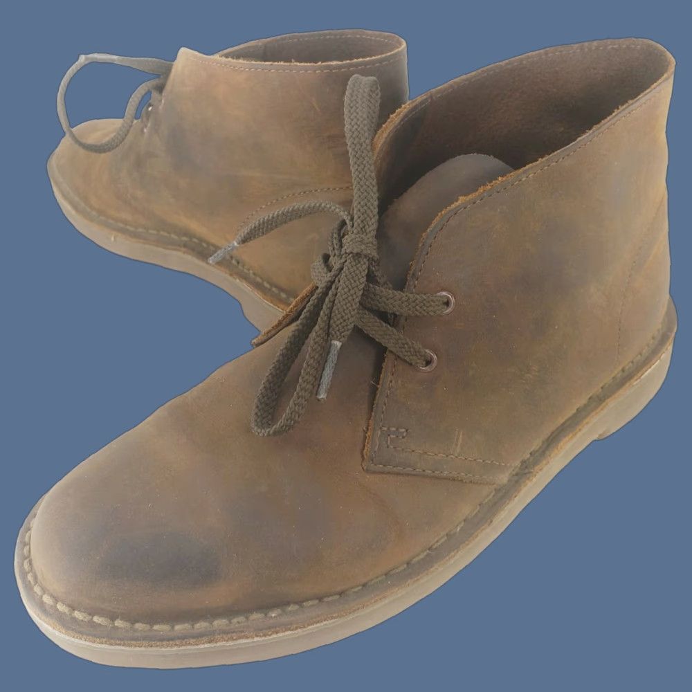Clarks Clarks Bushacre 2 Mens Leather Chukka Boot Brown 7.5 Size US 8 / EU 41 - 1 Thumbnail