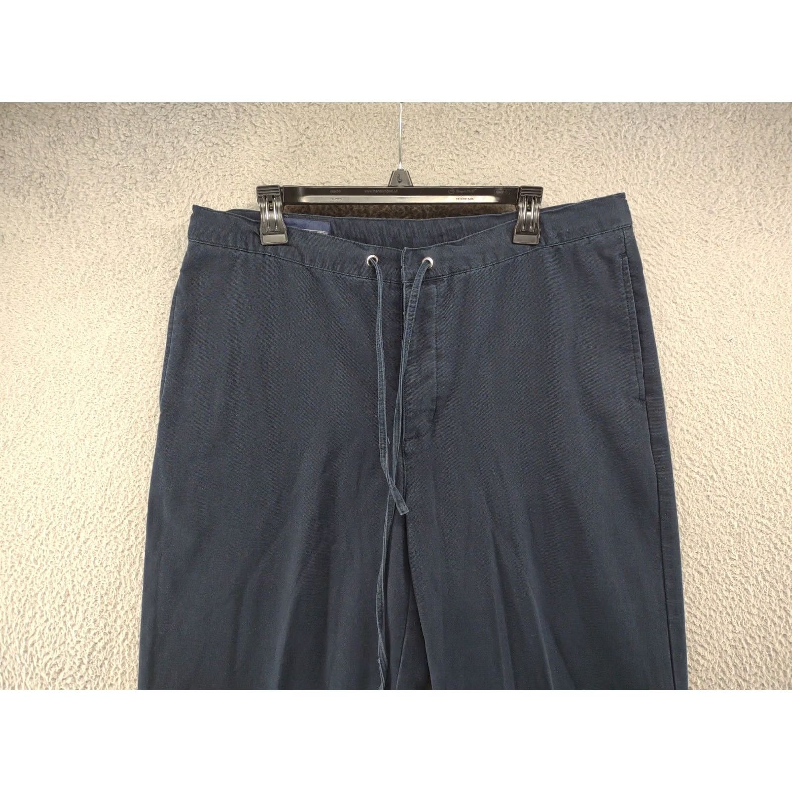 Lands' End Lands' End Men's Scrub Type Pants in Size 36 Blue Drawstring Button Fly Relaxed Cotton 29 Inseam Size US 36 / EU 52 - 2 Thumbnail