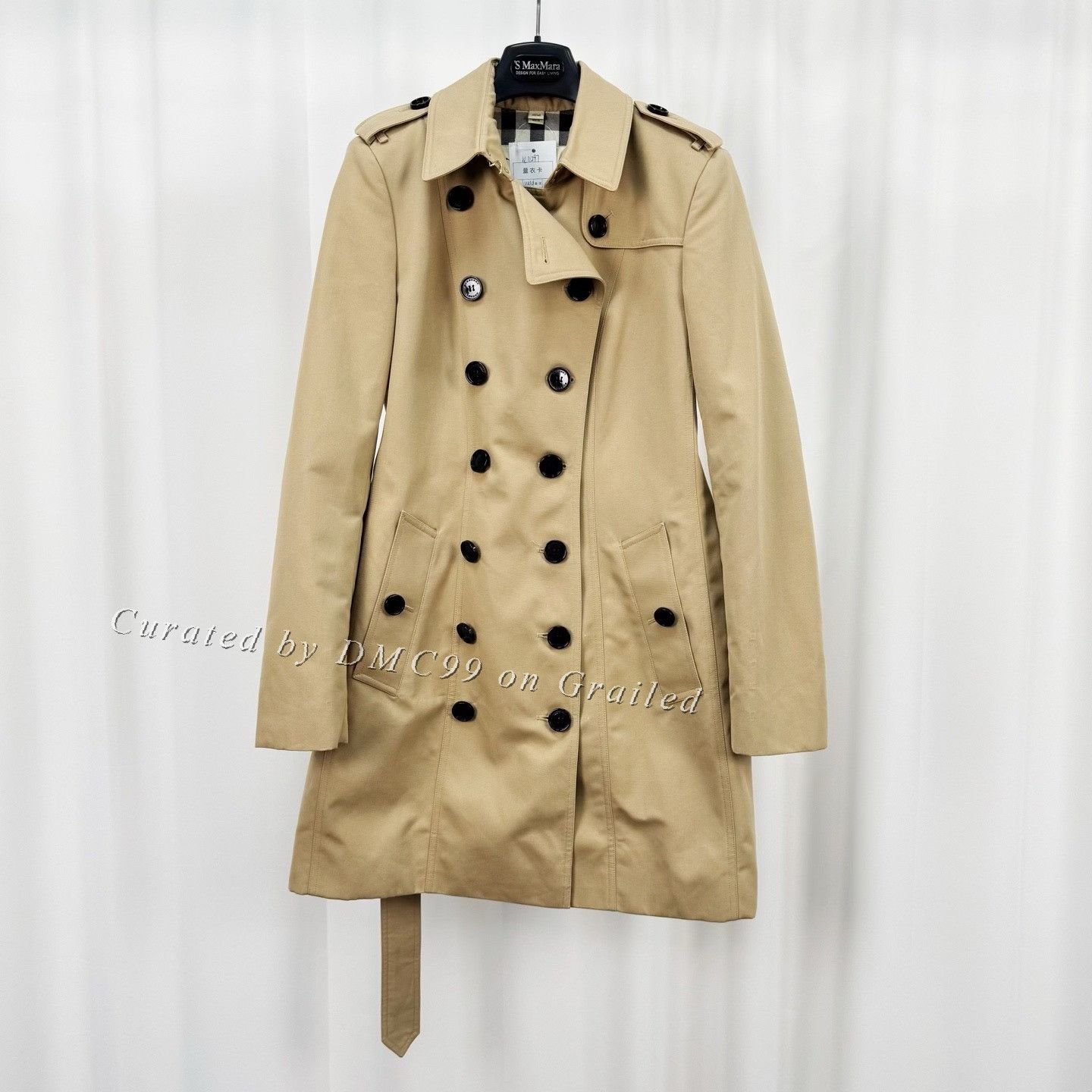 Burberry Burberry Double-Breasted Check Trench Coat Size S / US 4 / IT 40 - 1 Thumbnail