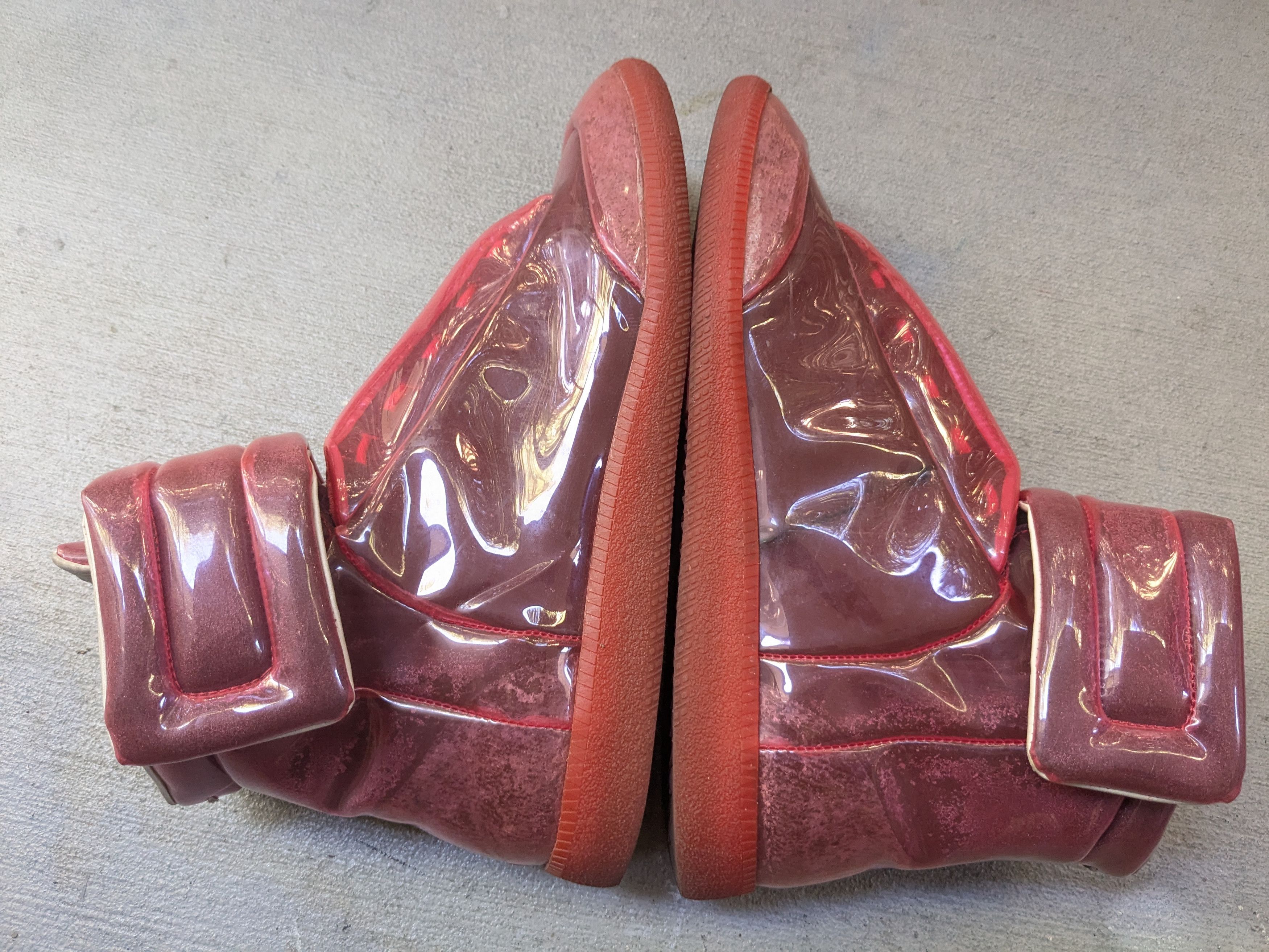 Maison Margiela Maison Margiela Future Red PVC 10 43 High Tops Clear Size US 10 / EU 43 - 11 Thumbnail
