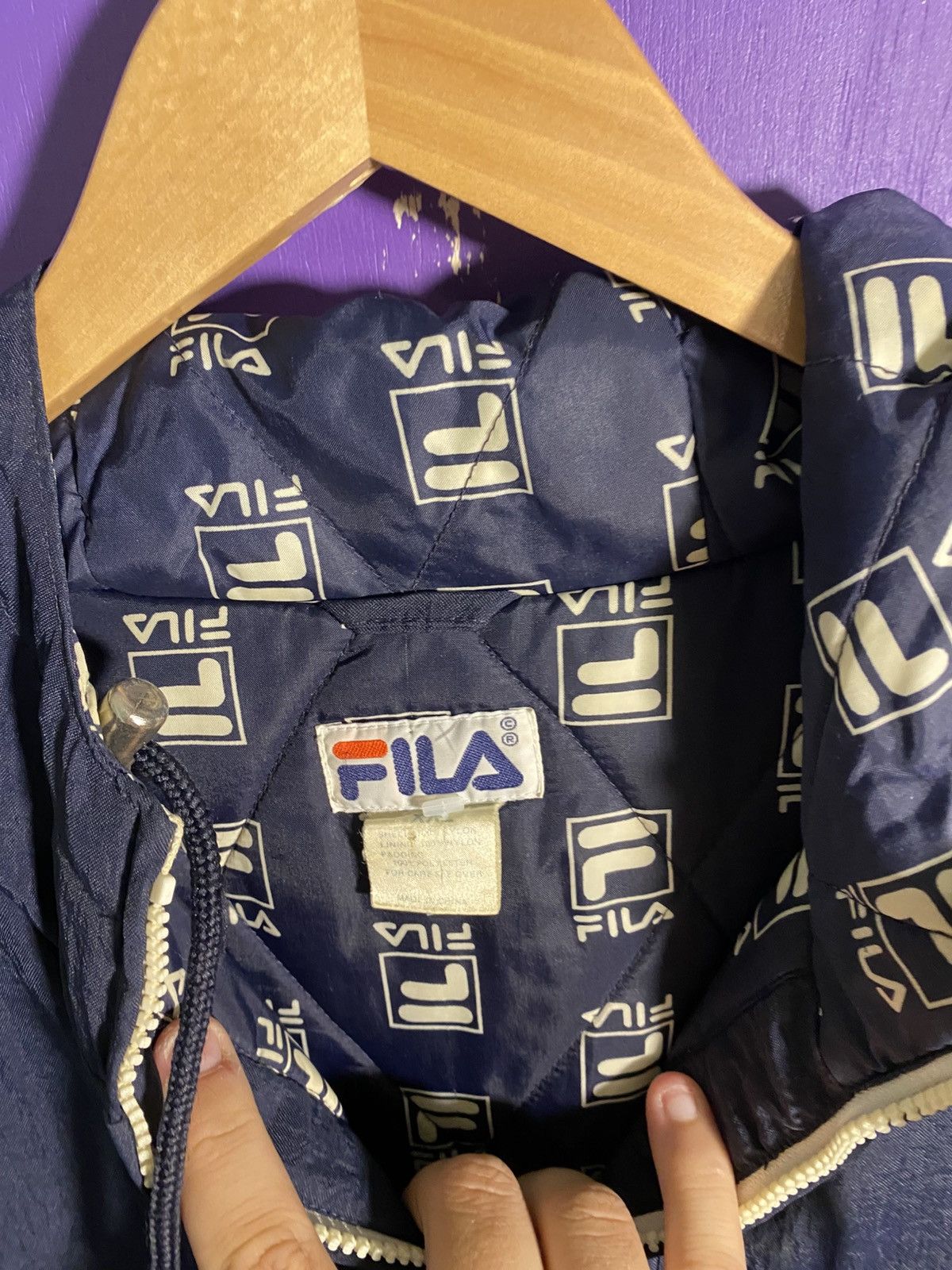 Fila Vintage 90s FILA big logo puffer jacket Size US XXL / EU 58 / 5 - 4 Thumbnail