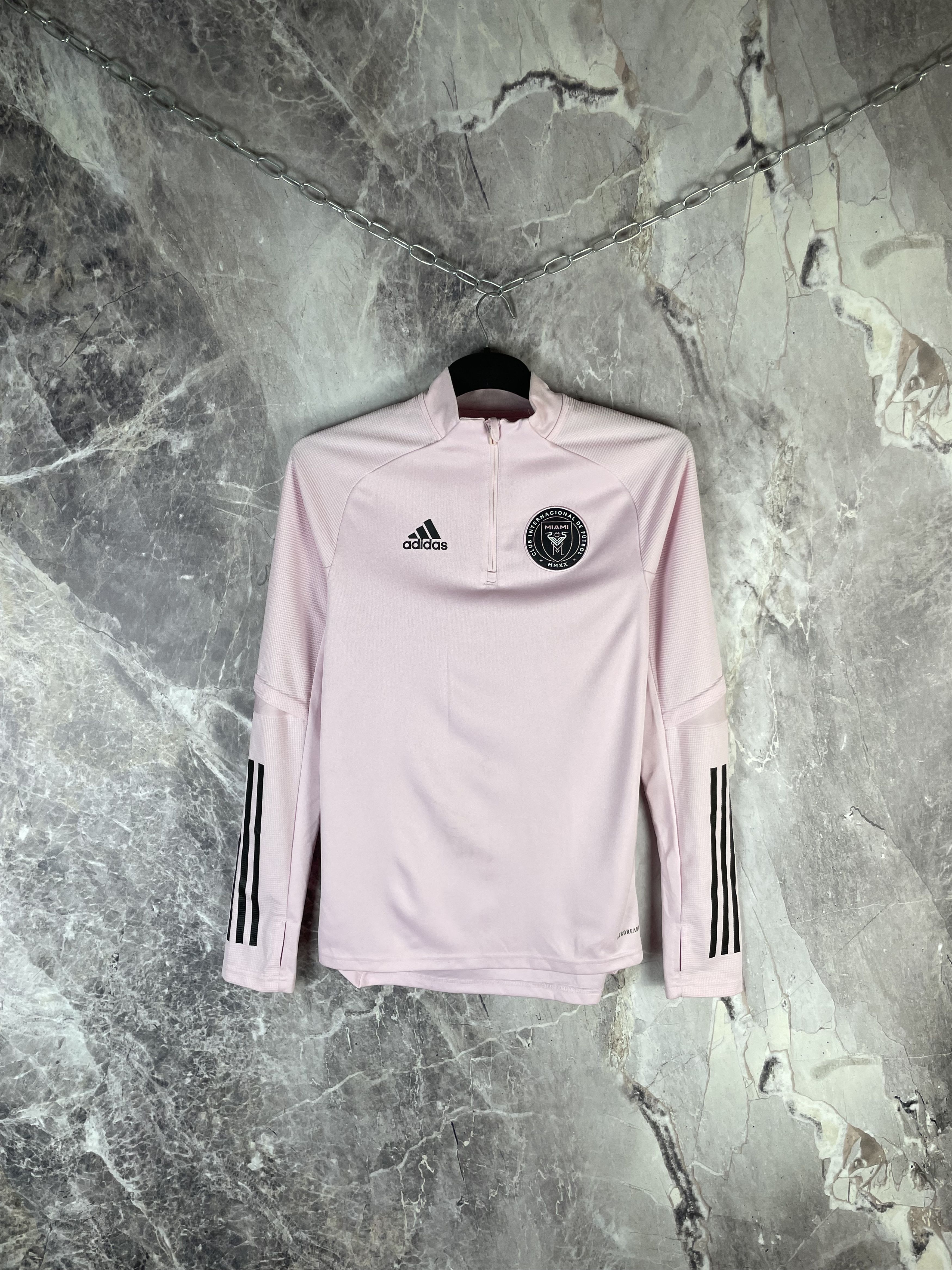Adidas Inter Miami adidas 1/4 Zip Training Soccer Jacket Size US S / EU 44-46 / 1 - 1 Thumbnail