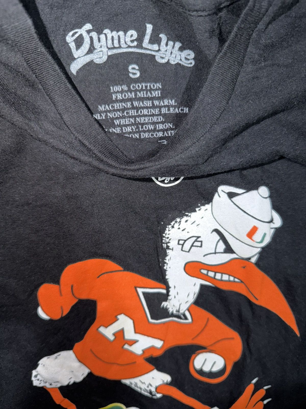 NCAA Miami Hurricanes NCAA throwback mascot Dyme Lyfe t-shirt Size US S / EU 44-46 / 1 - 4 Thumbnail
