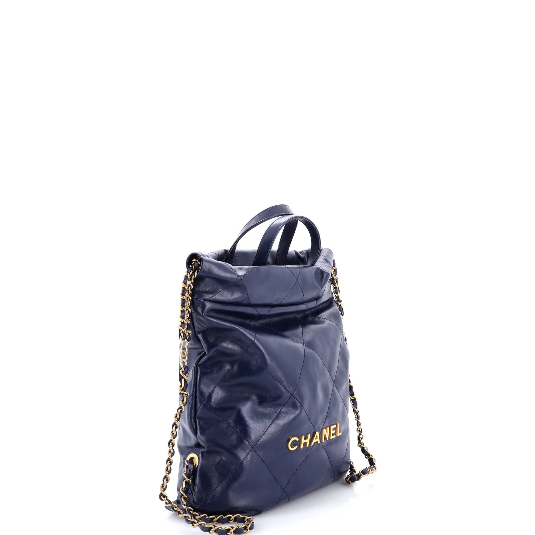 Chanel 22 Chain Backpack Quilted Calfskin Medium Size ONE SIZE - 1 Thumbnail