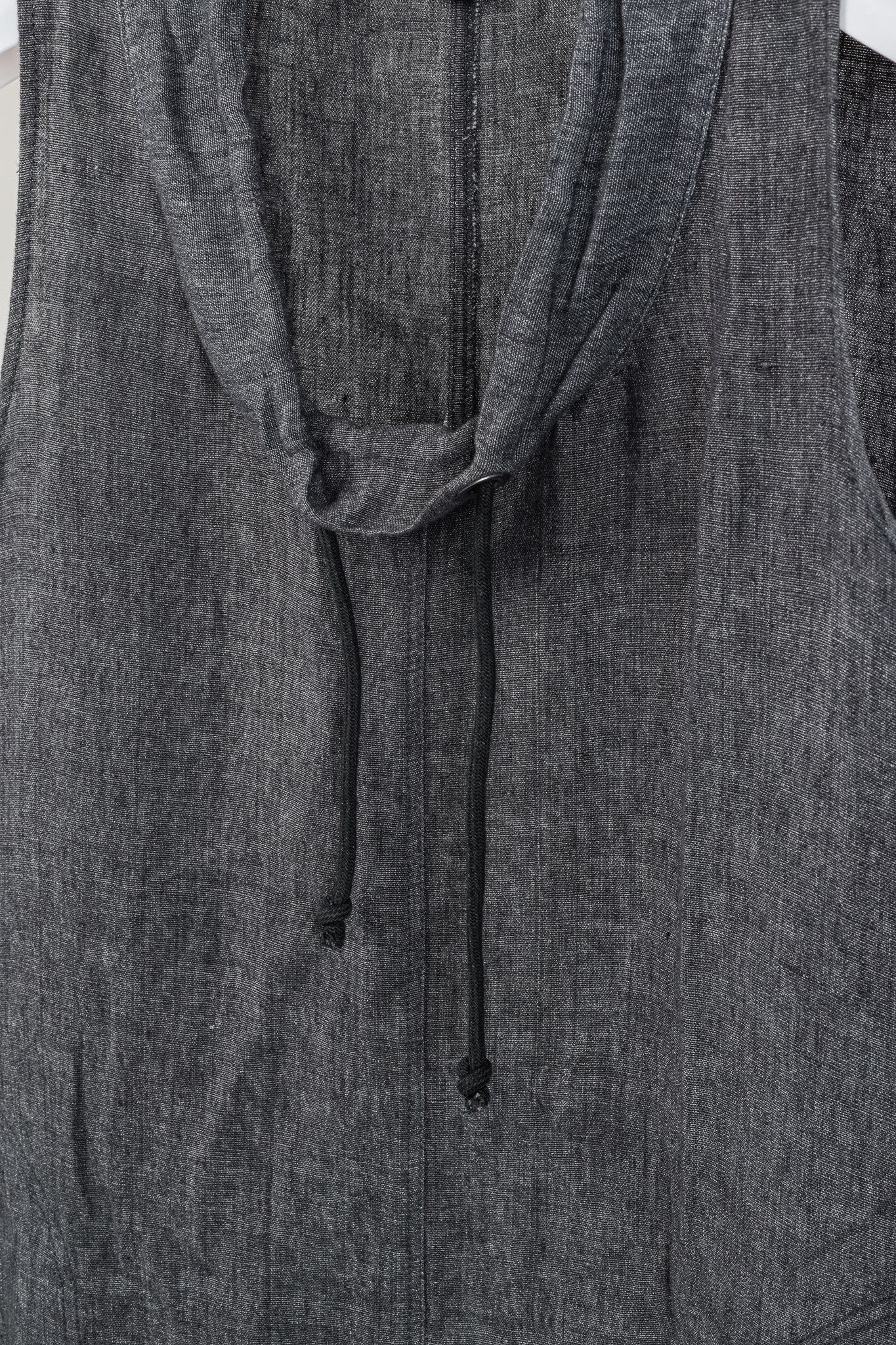Other Crea Concept Drawstring Collar & Hem Linen Sleeveless Dress Size L / US 10 / IT 46 - 5 Thumbnail