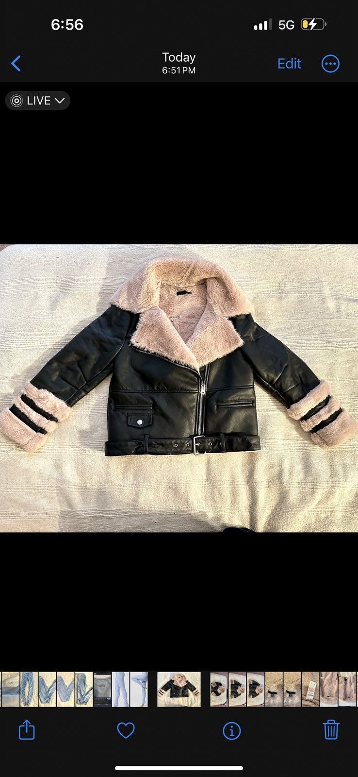 Missguided Missguided vegan leather and fur motor style jacket Size M / US 6-8 / IT 42-44 - 5 Thumbnail