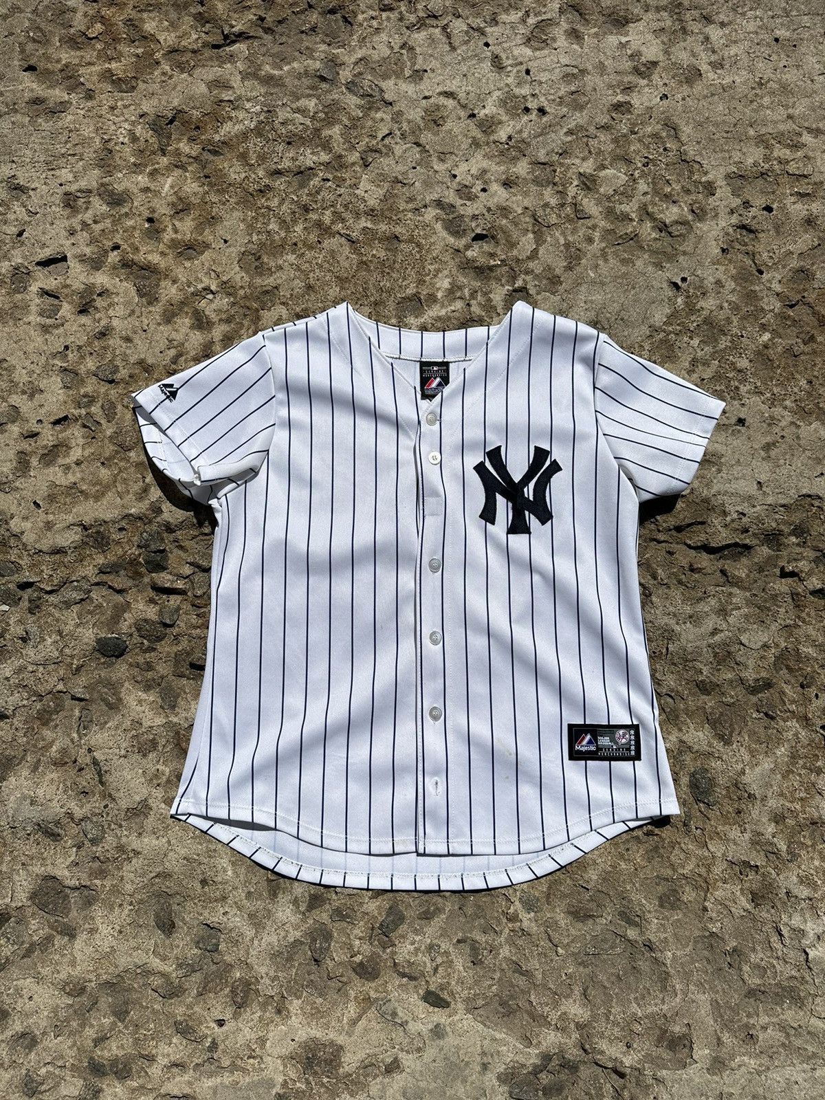 Majestic × New York Yankees Vintage 90s MLB New York Yankees Majestic Jersey Size US L / EU 52-54 / 3 - 1 Thumbnail