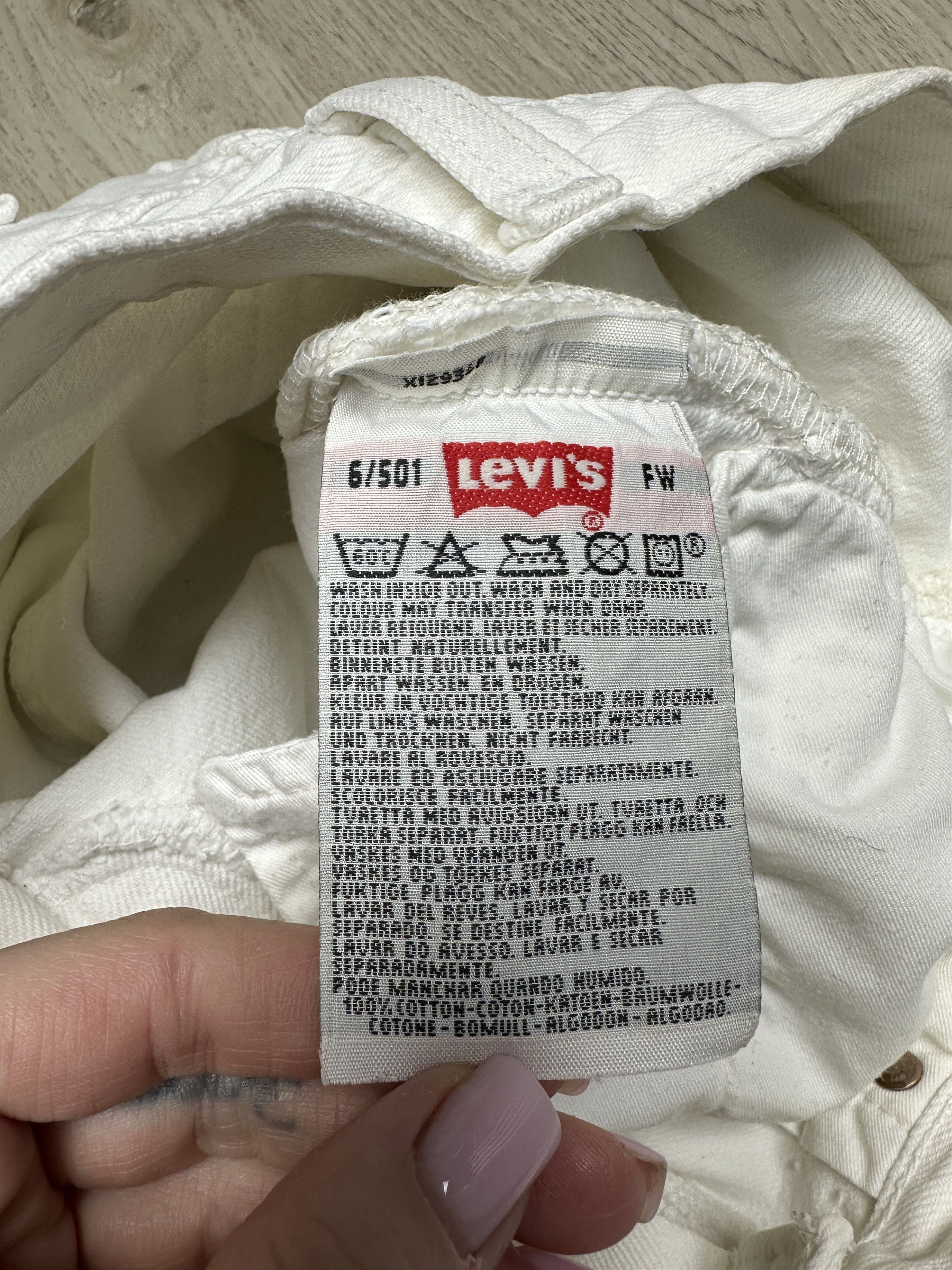 Levi's Levi's 501 90s Vintage White Denim Pants Jeans Size US 32 / EU 48 - 9 Thumbnail