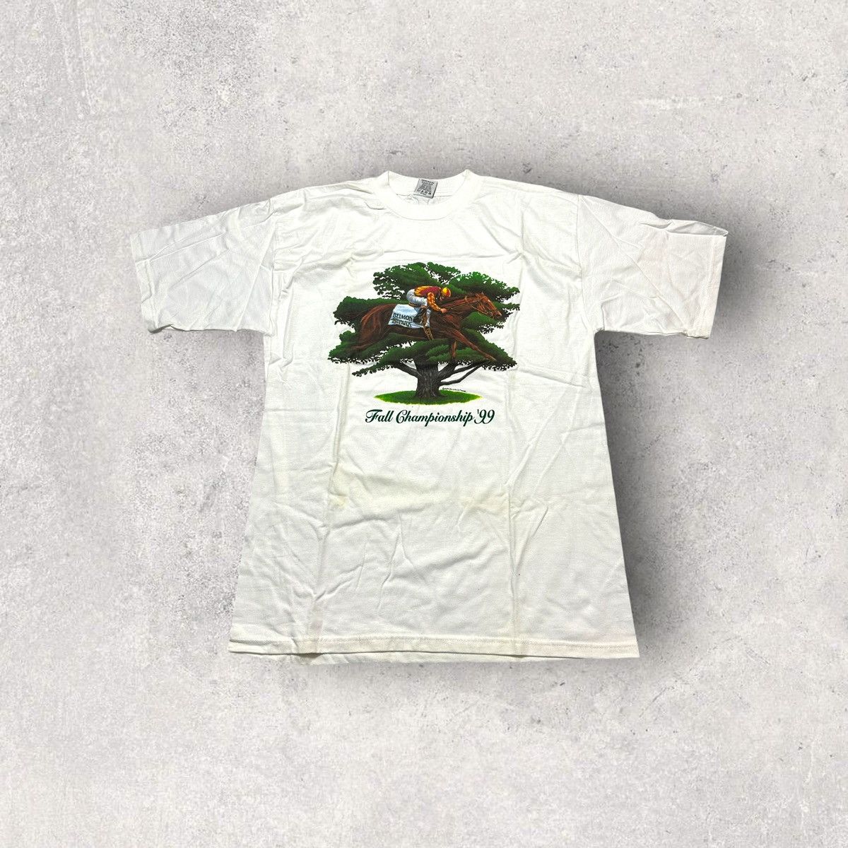 Vintage Vintage Belmont Park 1999 tee Size US L / EU 52-54 / 3 - 1 Thumbnail