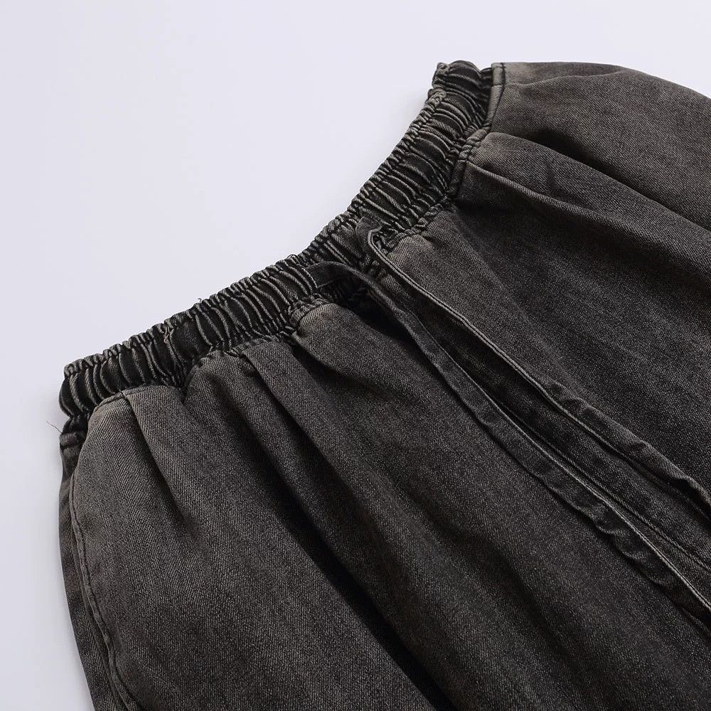 Jean Punk loose raw edge washed distressed ripped denim shorts Size US 32 / EU 48 - 3 Thumbnail