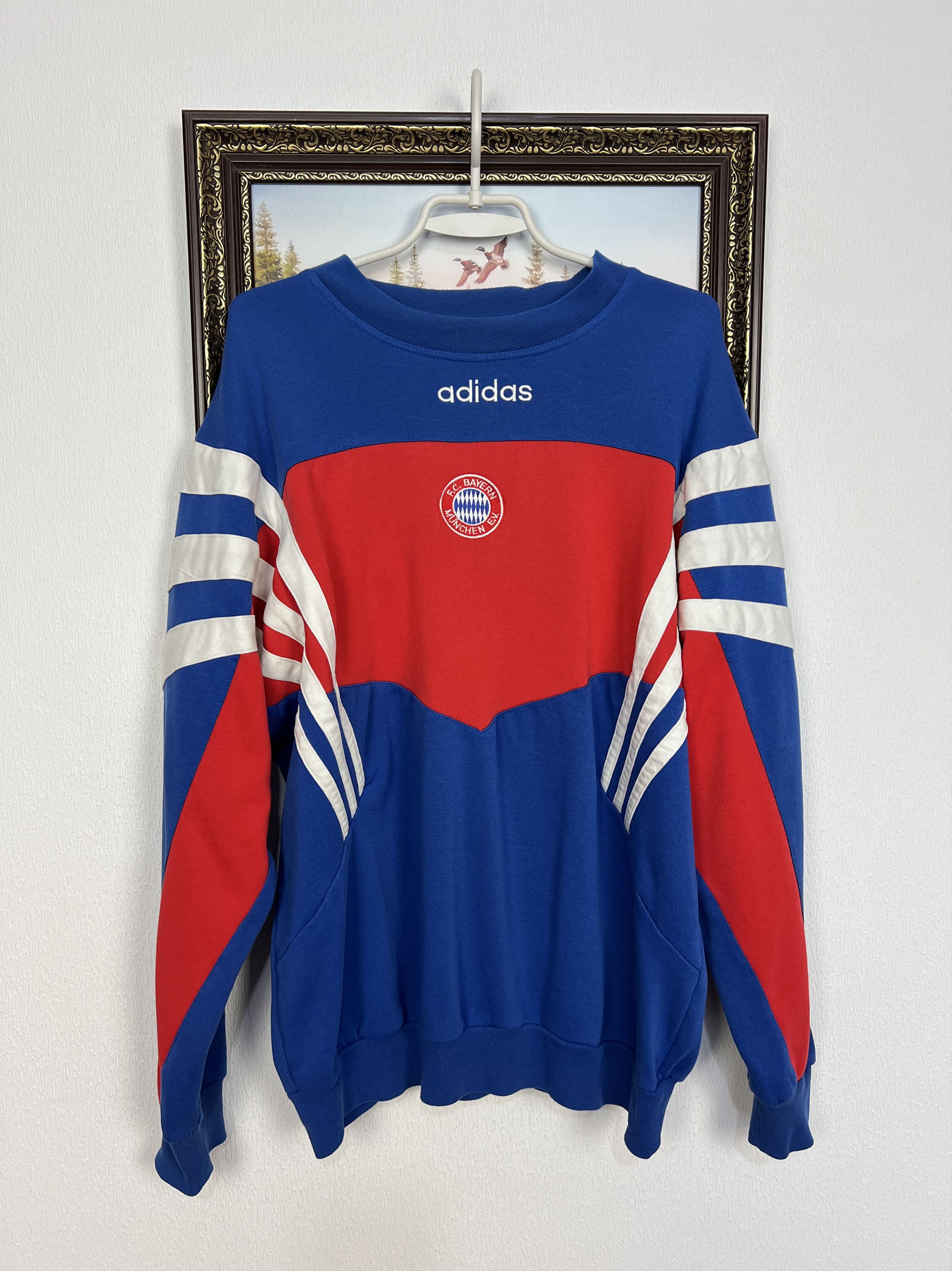 Adidas Vintage 90's Bayern Munich Football Sweatshirt Soccer Rare Size US M / EU 48-50 / 2 - 1 Thumbnail