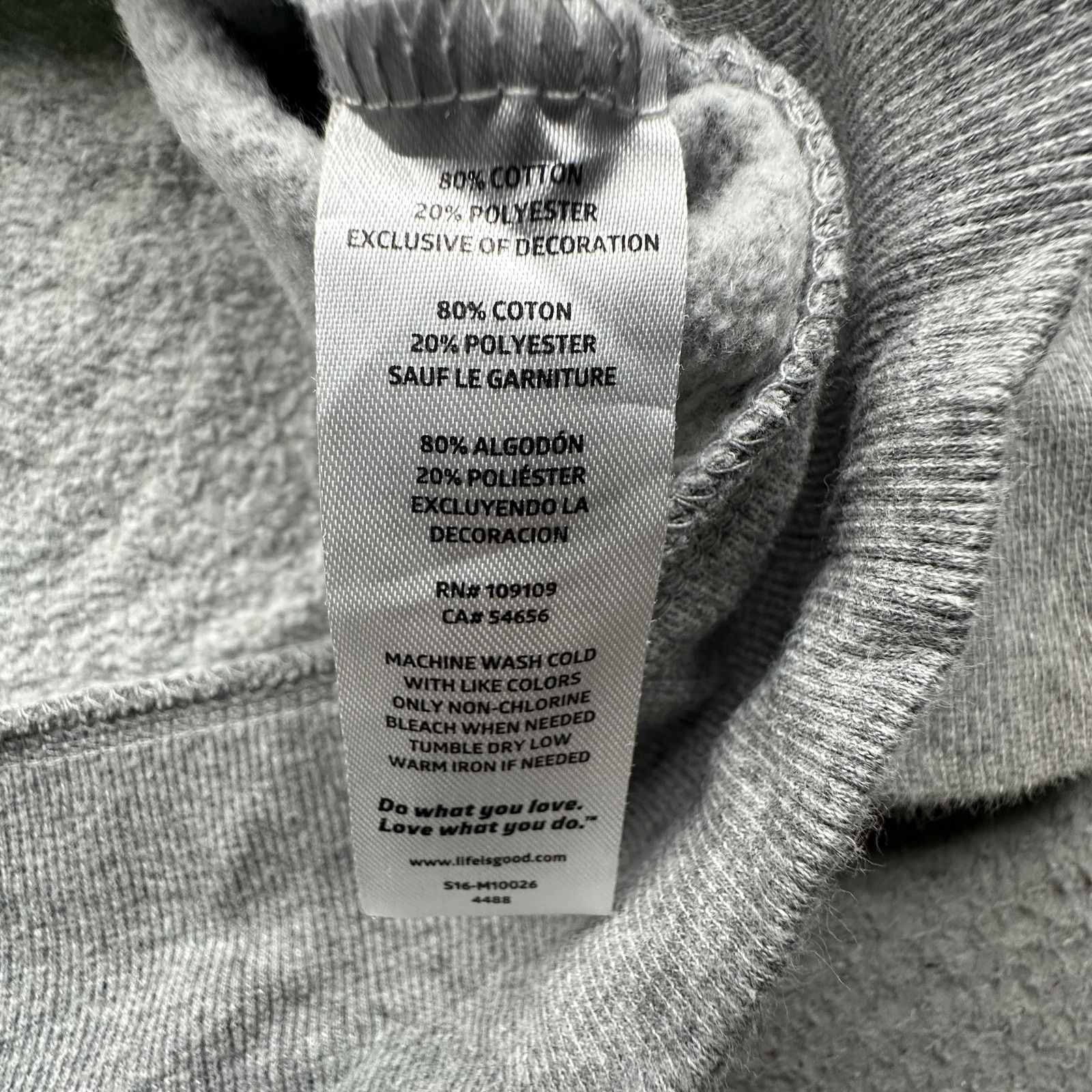 Life is Good Life is Good Keep Reel Hoodie Sweatshirt Jacket Mens XL Gray Size US XL / EU 56 / 4 - 8 Thumbnail