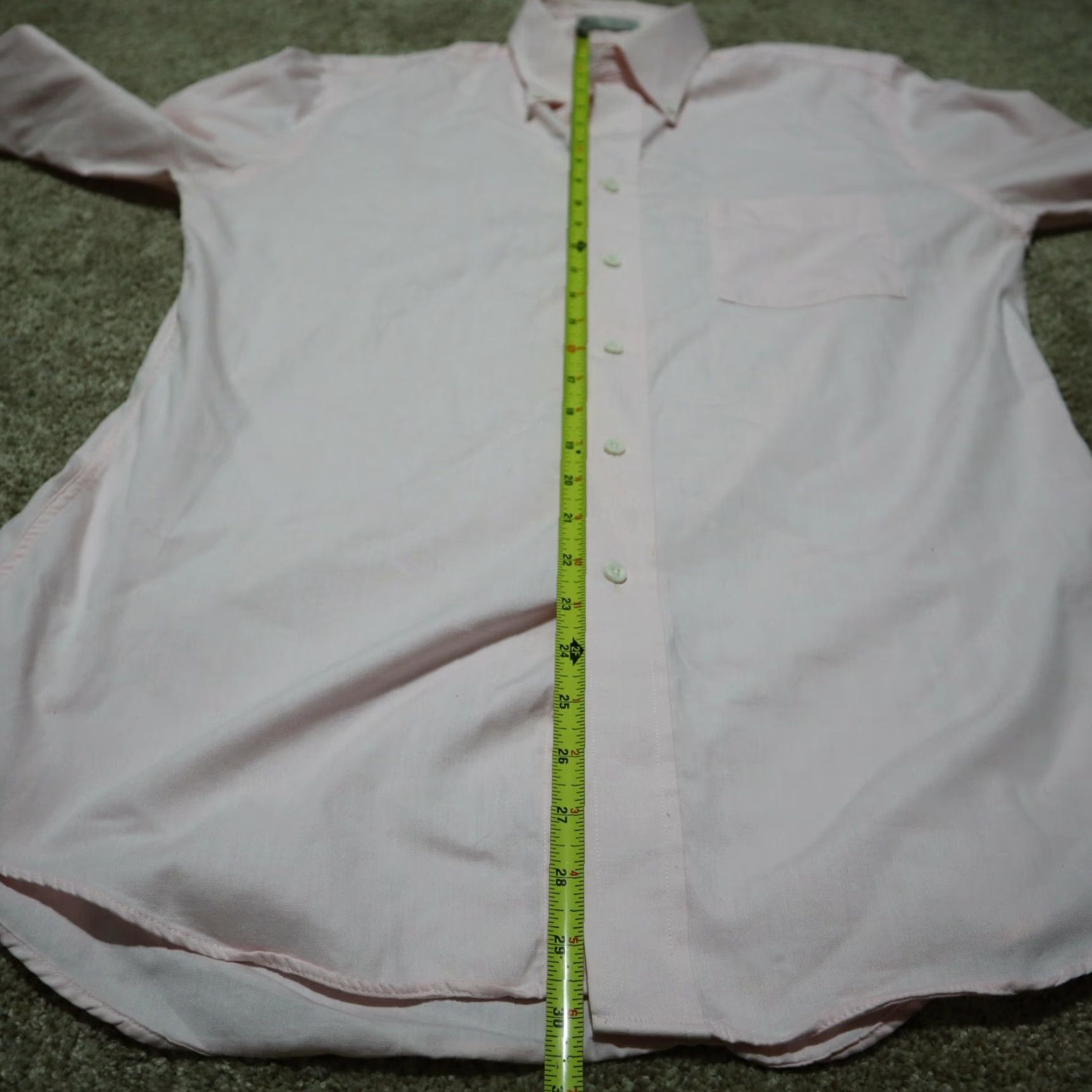 Stafford Stafford Shirt Button-Up Long Sleeve Adult Men's Size 16 Pink 16-32 Button-down Cotton Polyester Vintage No Size US L / EU 52-54 / 3 - 6 Thumbnail