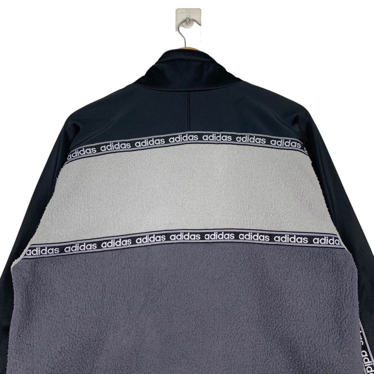 Adidas ADIDAS Trefoil Embroidery Big Logo Fleece Jumper #0935-C42 Size US M / EU 48-50 / 2 - 8 Thumbnail