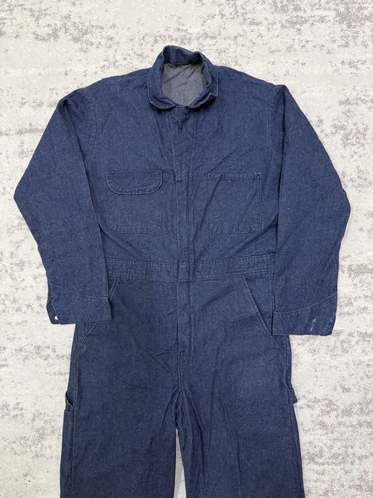 Vintage Unbranded Carpenter Denim Overall Size US 36 / EU 52 - 4 Thumbnail