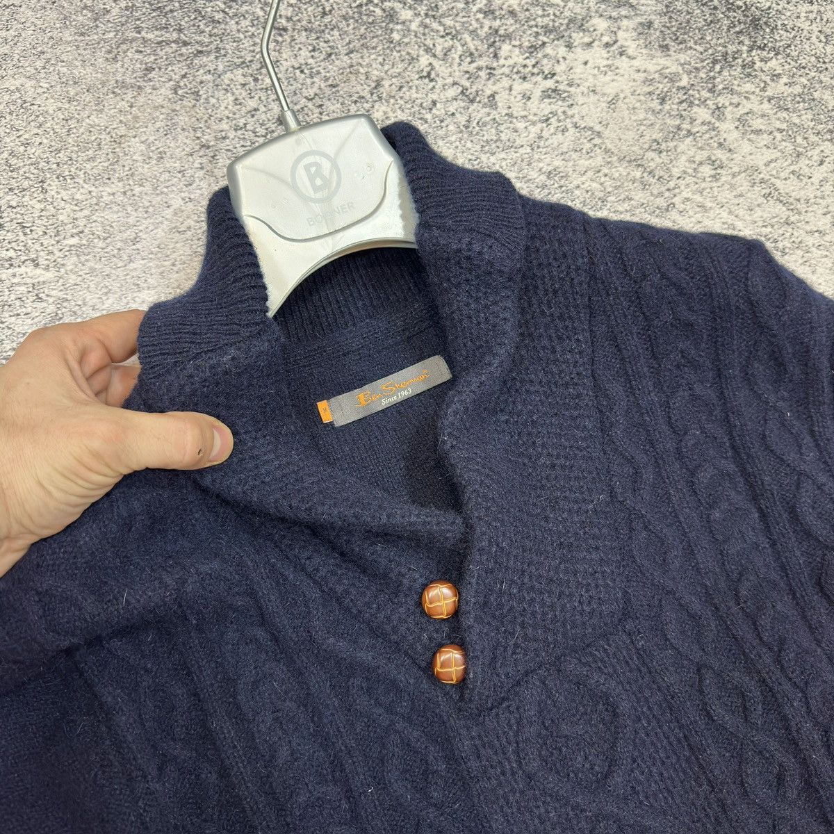 Ben Sherman Ben Sherman Wool Sweater Shawl Collar M size Size US M / EU 48-50 / 2 - 5 Thumbnail