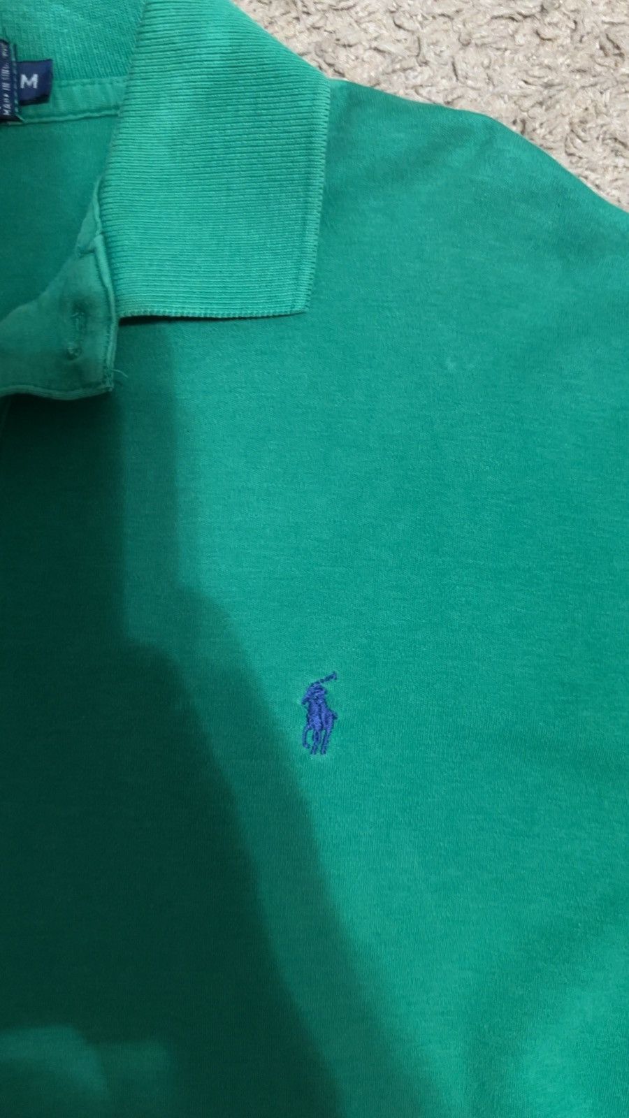 Polo Ralph Lauren × Vintage Ralph Lauren polo vintage green polo shirt size medium used Size US M / EU 48-50 / 2 - 3 Thumbnail