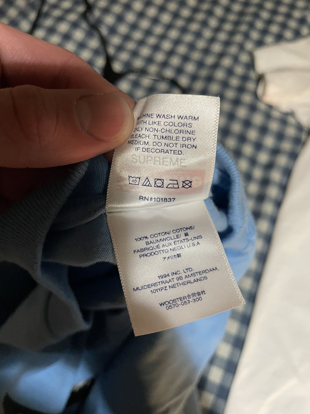 Supreme Supreme x Futura Box Logo Tee Blue Size Medium Size US M / EU 48-50 / 2 - 5 Thumbnail