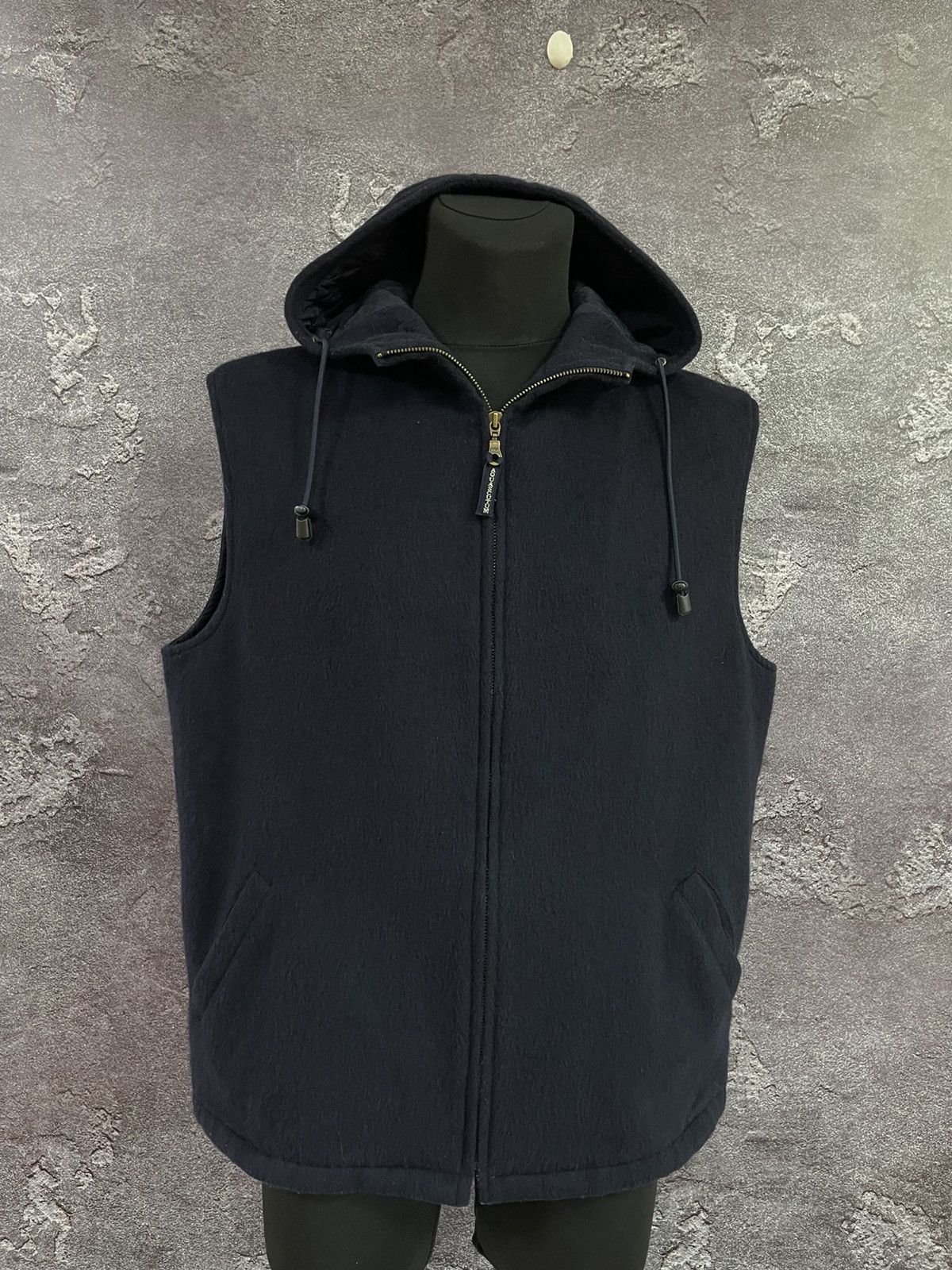 Aquascutum Of London Wool Hood Gilet/Vest Size L/XL