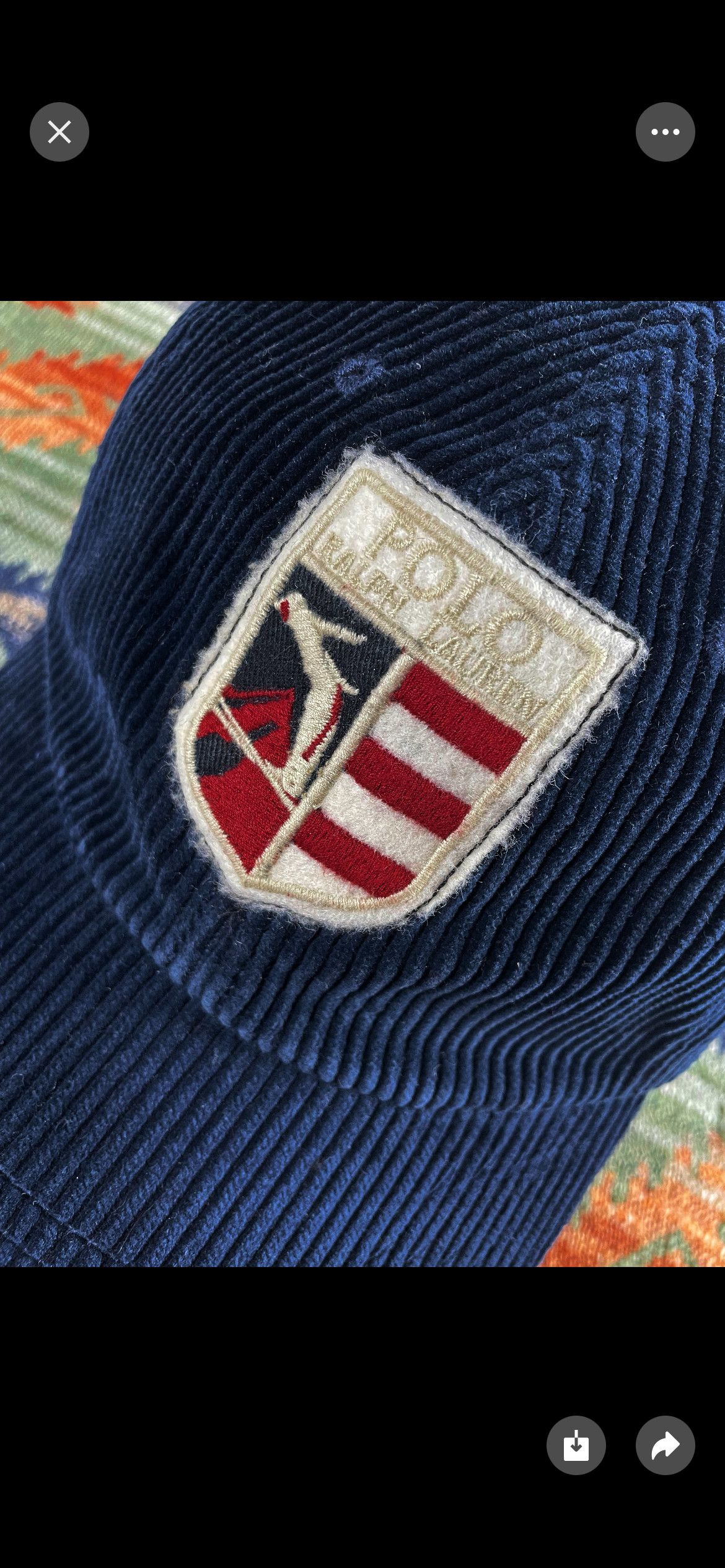Polo Ralph Lauren Polo Ralph Lauren corduroy rare baseball hat baseball cap Size ONE SIZE - 2 Thumbnail