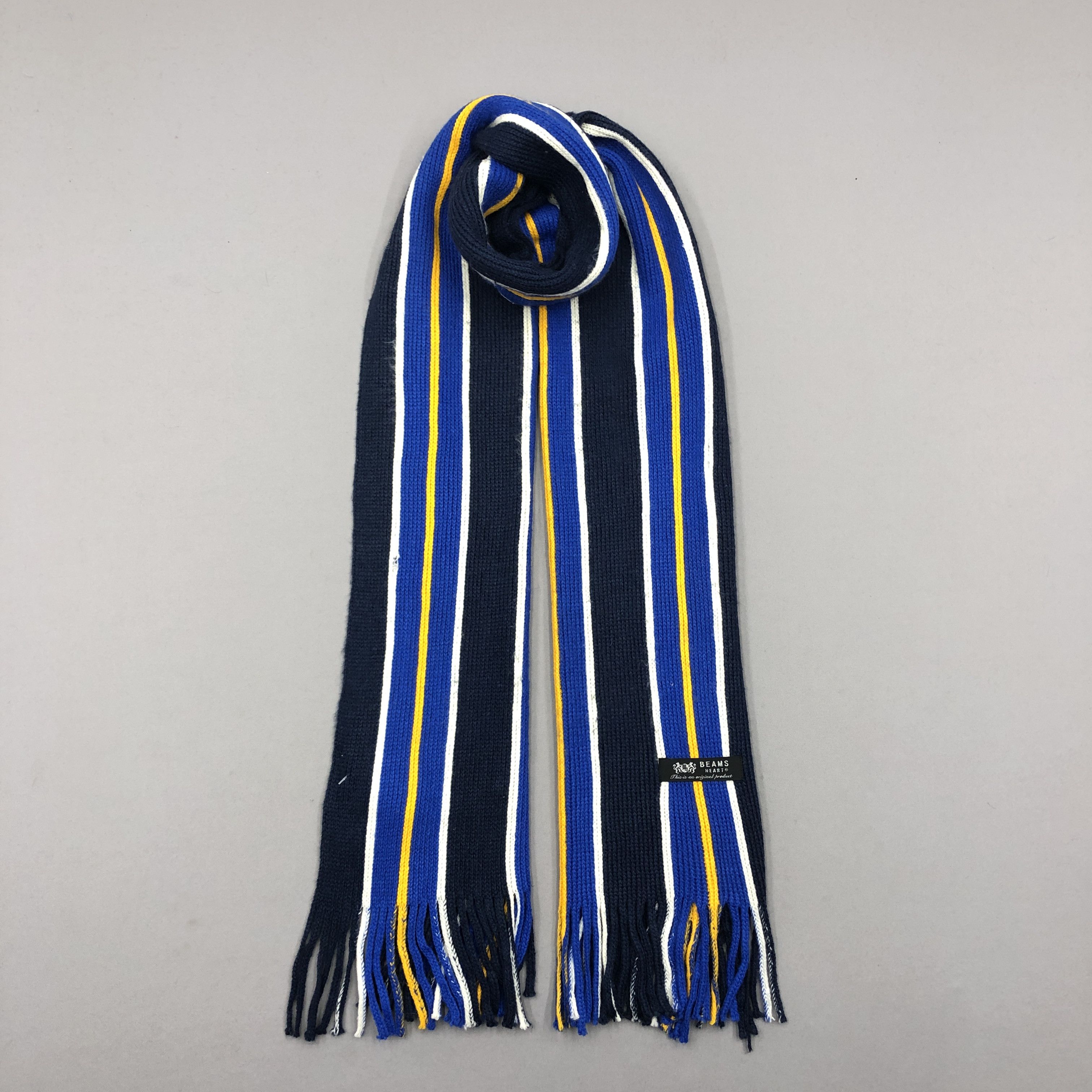 Beams Plus Vintage Beams Scarf Muffler Wool Cashmere Scarves Size ONE SIZE - 2 Thumbnail