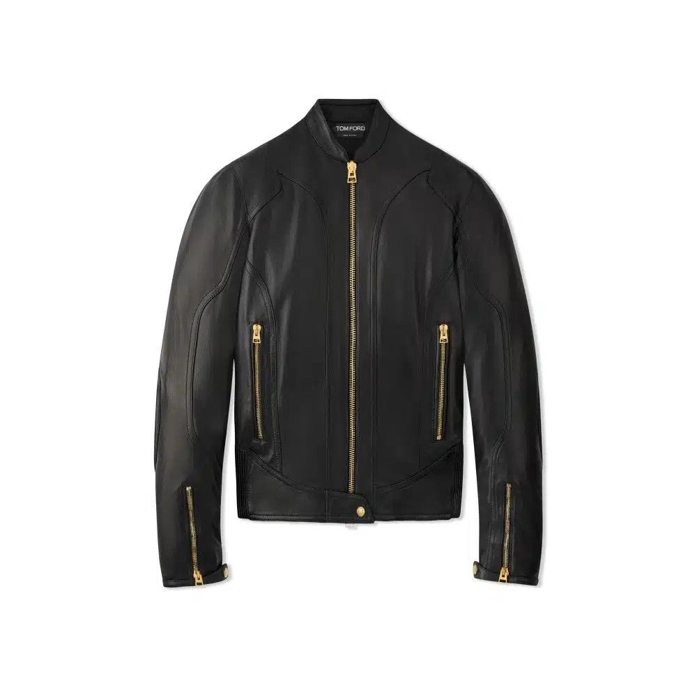 Tom Ford o1loc1c1024 CSL707 Biker Leather Jacket in Black Size XS / US 0-2 / IT 36-38 - 1 Preview