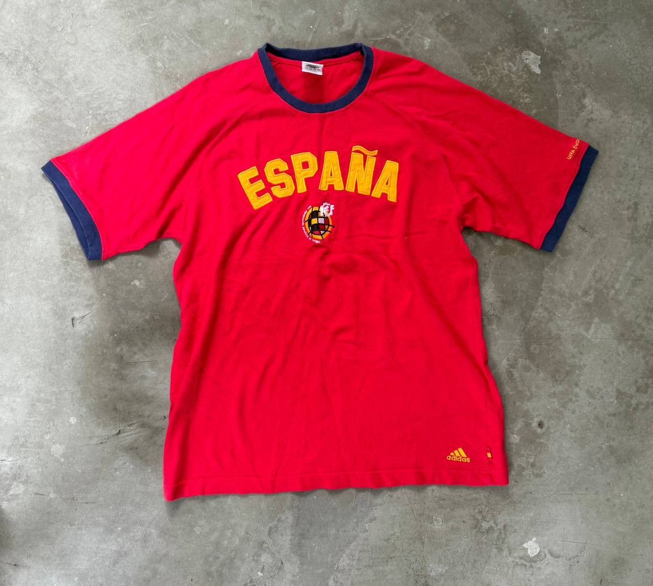 Adidas 2004 Vintage Adidas Euro Spain/España T-Shirt Size US L / EU 52-54 / 3 - 2 Thumbnail