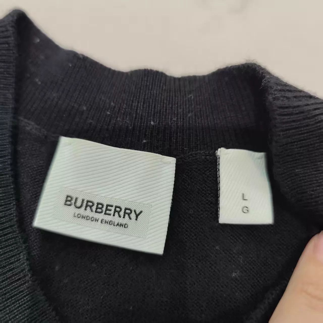 Burberry Burberry 1999 Check Wool Knit Tee L Size US L / EU 52-54 / 3 - 3 Thumbnail