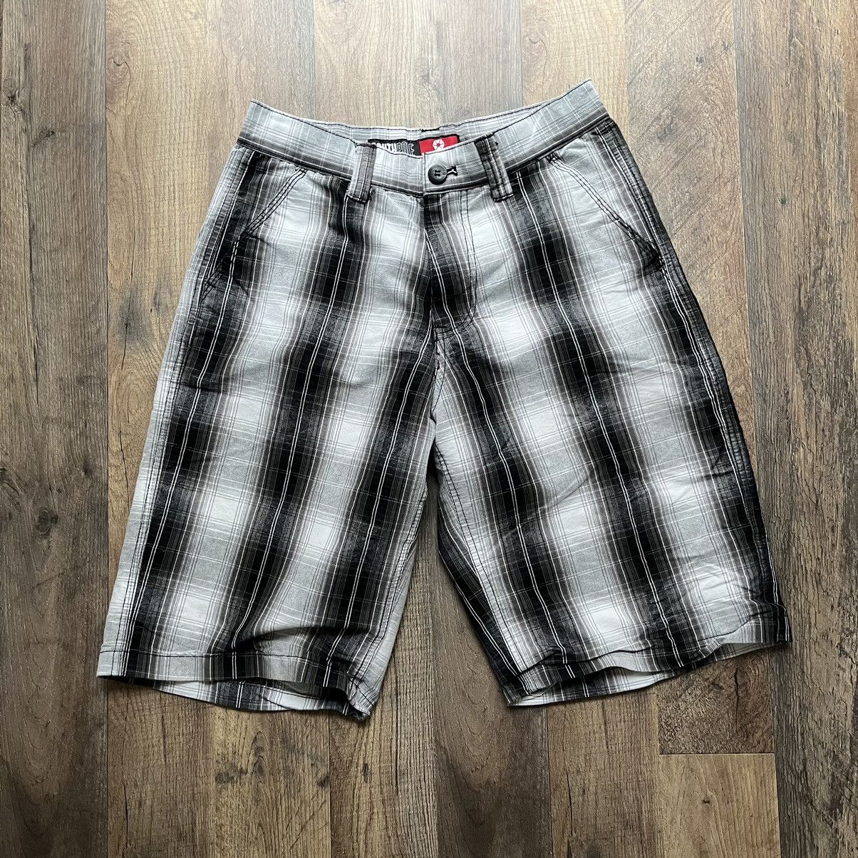 Jnco Southpole Vintage CRAZY Y2K SouthPole Plaid Shorts Jorts Jnco Style 29 Grailed