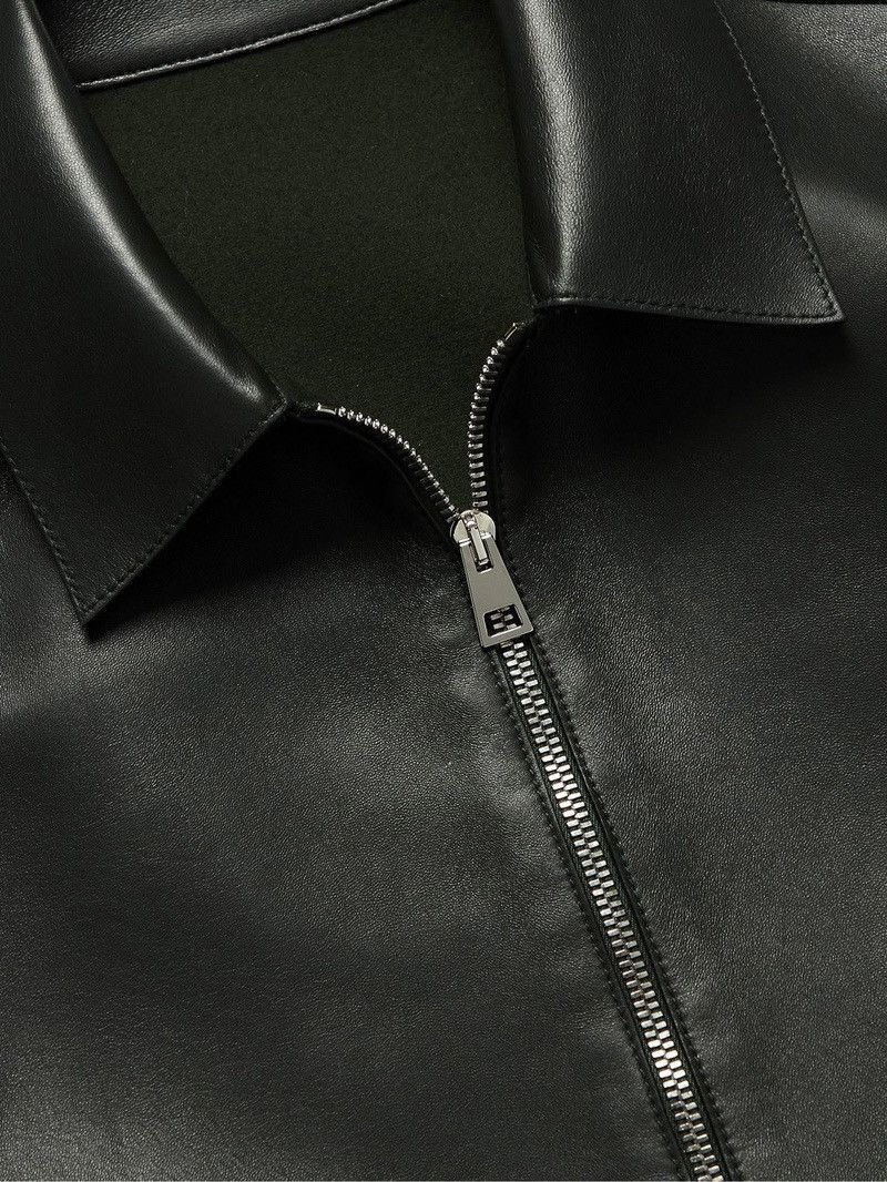 Mr P. Dark Green Mr. P Leather Jacket Size US L / EU 52-54 / 3 - 3 Thumbnail