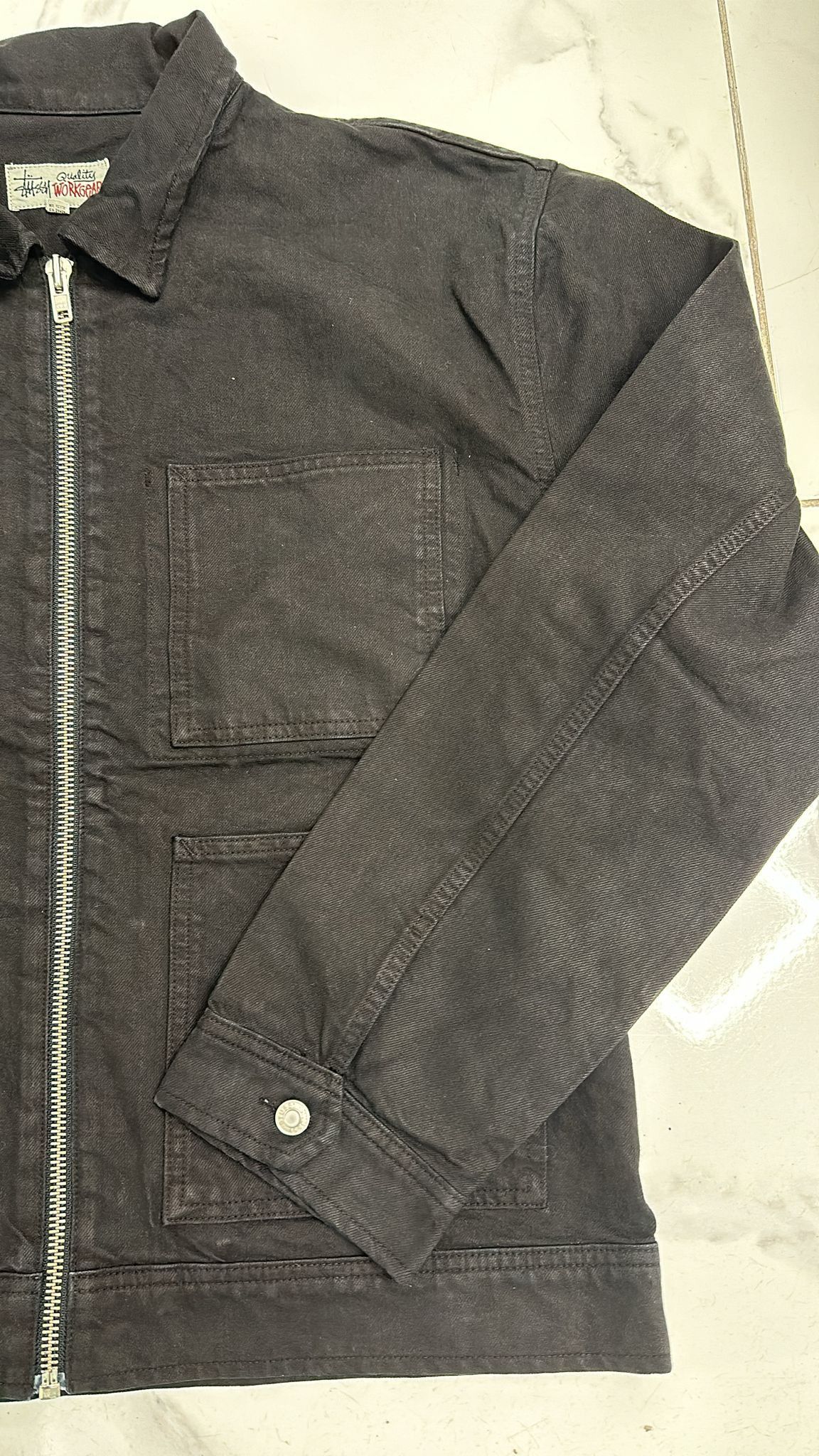 Stussy × Vintage Stüssy HO23 Zip Work Jacket “Black” Size US M / EU 48-50 / 2 - 6 Thumbnail