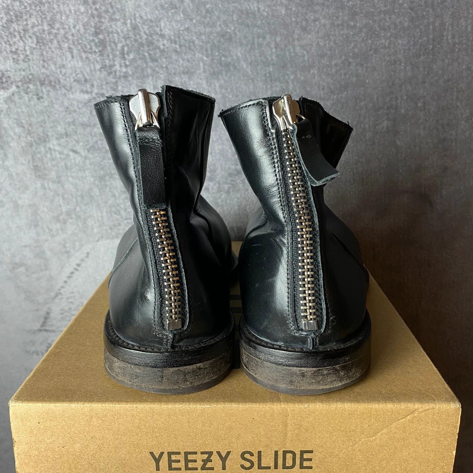 Designer × MoMA Moma black leather zip boots Made in italy Size US 7 / EU 40 - 3 Thumbnail