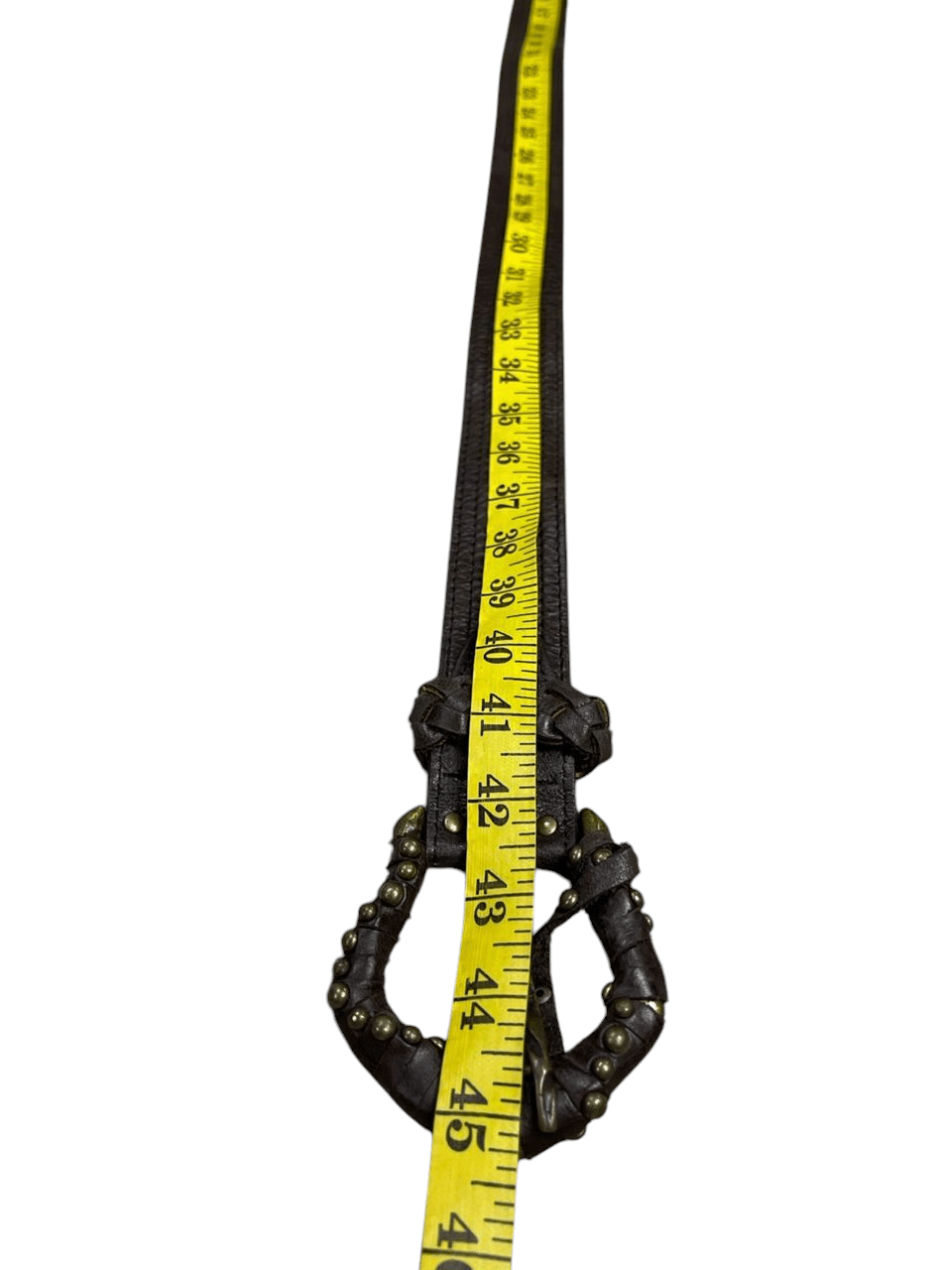 Seditionaries Hamdmade Leather with Unique Buckle Leather Belts Size ONE SIZE - 9 Thumbnail