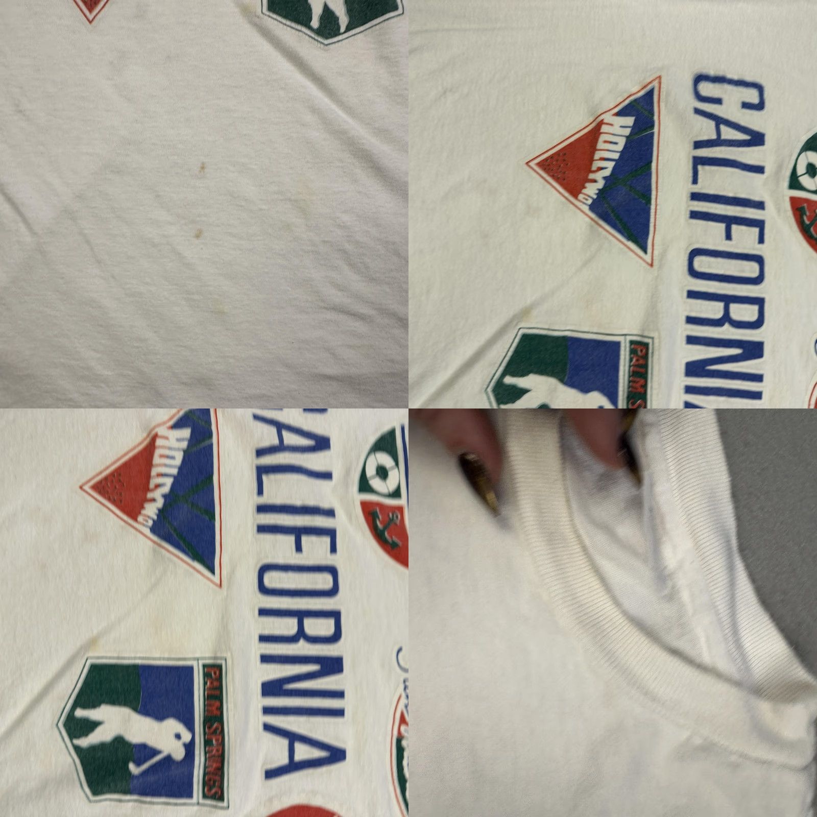 Vintage VINTAGE California Shirt Mens Medium White Tourist Cities Graphic Souvenir 80s Size US M / EU 48-50 / 2 - 8 Thumbnail