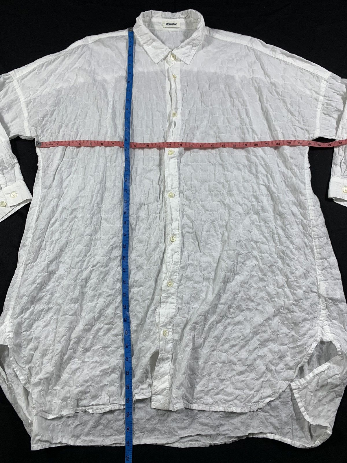 Issey Miyake × Japanese Brand × Tsumori Chisato Issey Miyake Plantation White Pleated Oversize Style Size US M / EU 48-50 / 2 - 7 Thumbnail