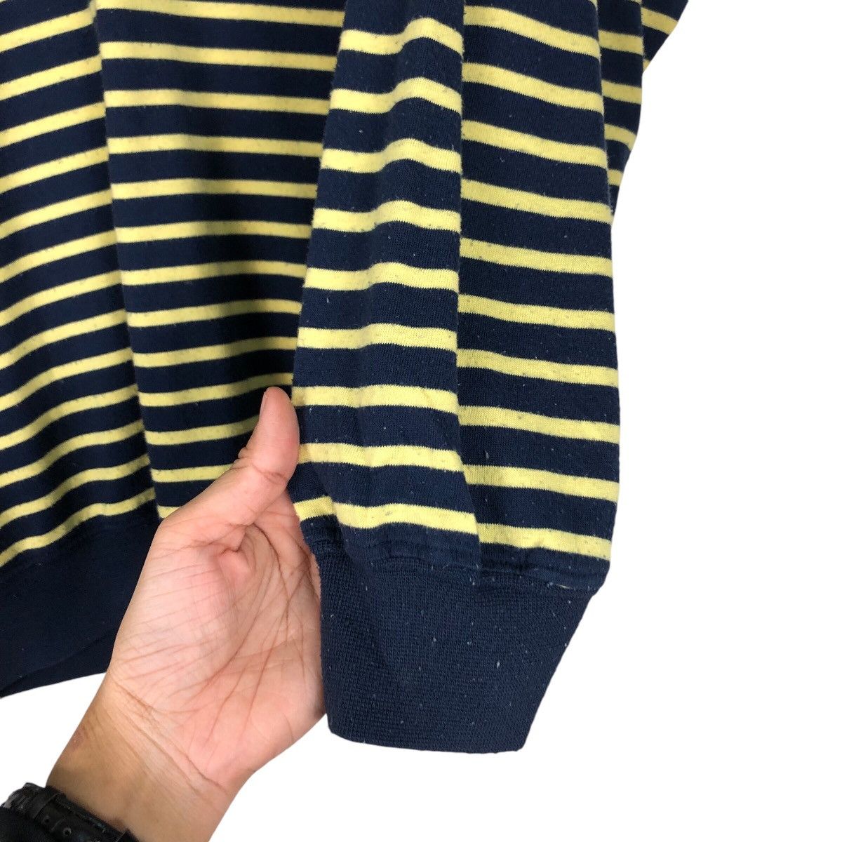 Japanese Brand × Vintage Vintage Jaguar Club Stripe Sweatshirt 90s Wear Medium #A2 Size US M / EU 48-50 / 2 - 9 Thumbnail