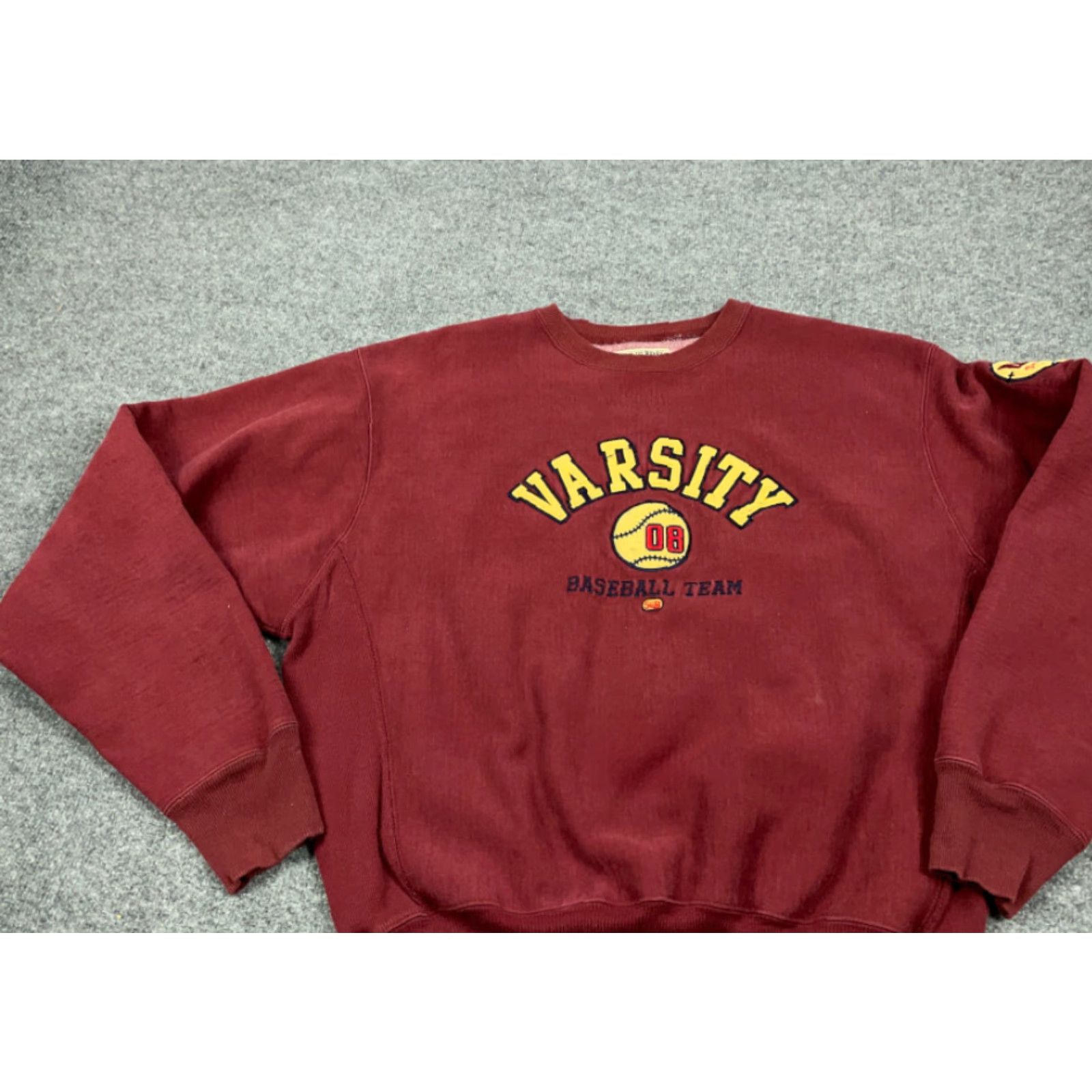 Vintage VINTAGE Steve & Barry's Red Varsity Sweatshirt Size US XL / EU 56 / 4 - 7 Thumbnail