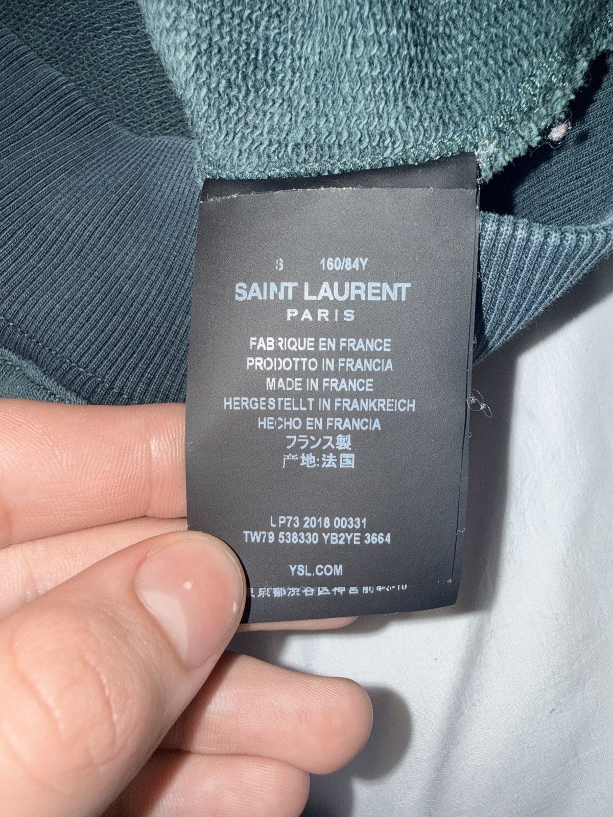 Saint Laurent Paris Saint Laurent logo hoodie Size US S / EU 44-46 / 1 - 5 Thumbnail