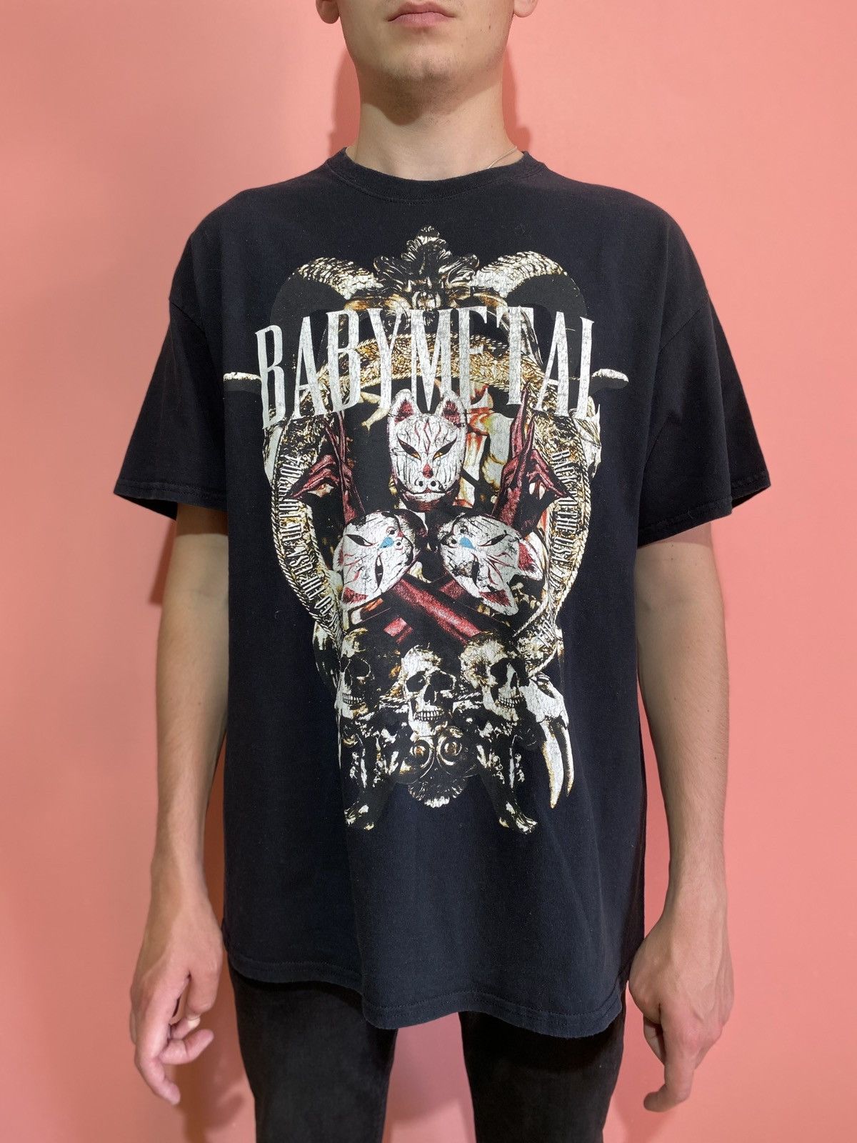 Vintage Babymetal rock metal dark shirt tee music Size US XL / EU 56 / 4 - 1 Thumbnail