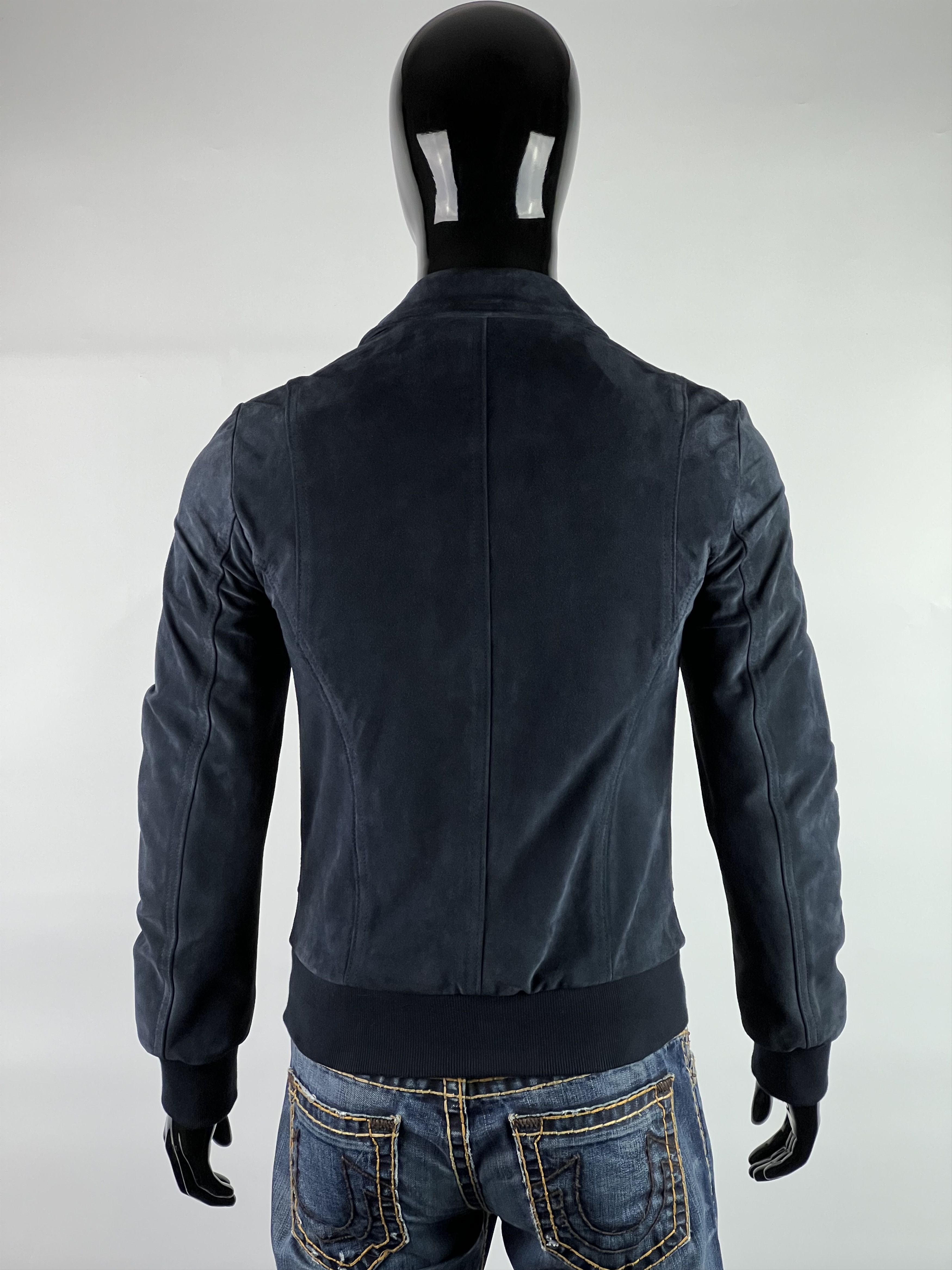 Dolce & Gabbana Dolce Gabbana Men’s Suede Jacket Calfskin Blue Size IT46(S) Size US S / EU 44-46 / 1 - 3 Thumbnail