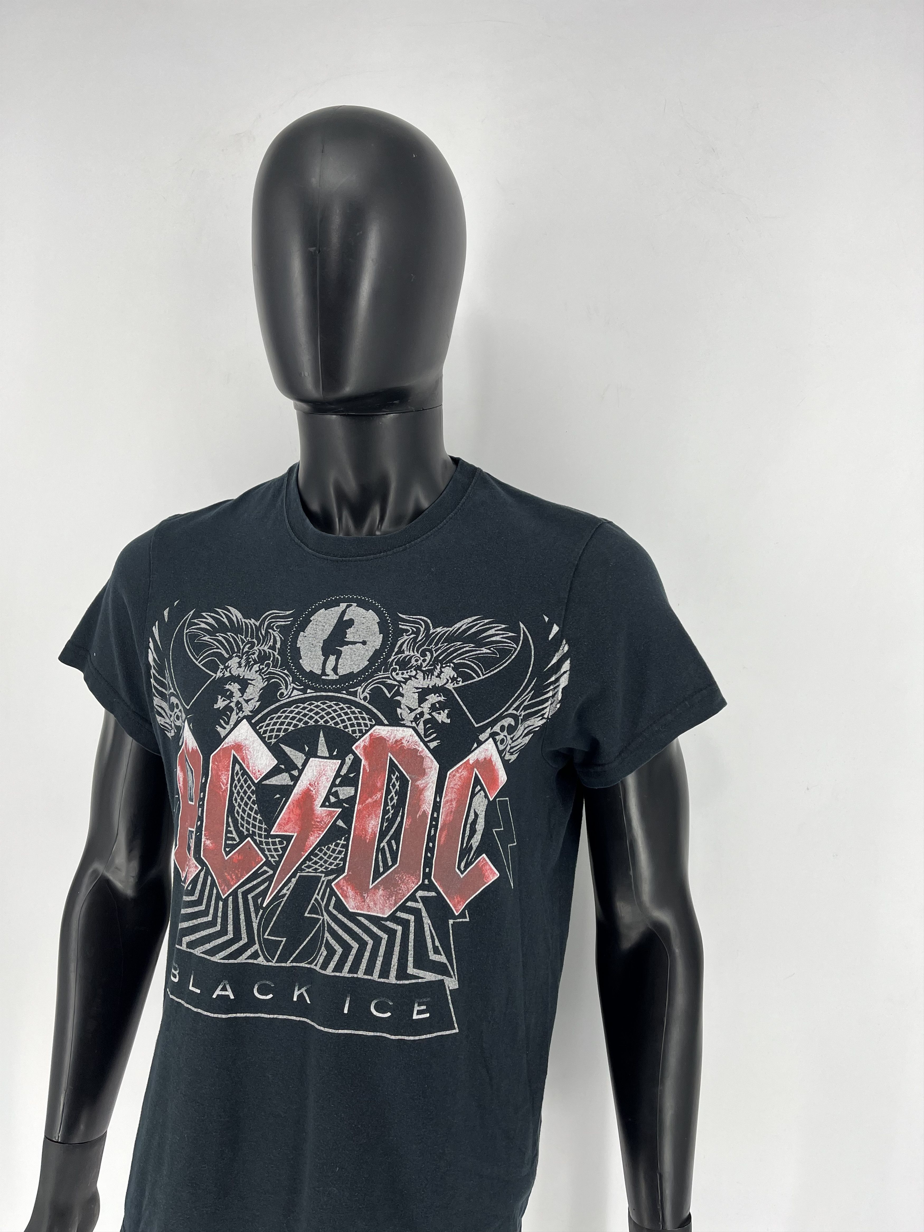 Band Tees × Vintage VINTAGE ACDC BLACK ICE TEE Heavy Metal Rock T-Shirt Like Size US M / EU 48-50 / 2 - 4 Thumbnail