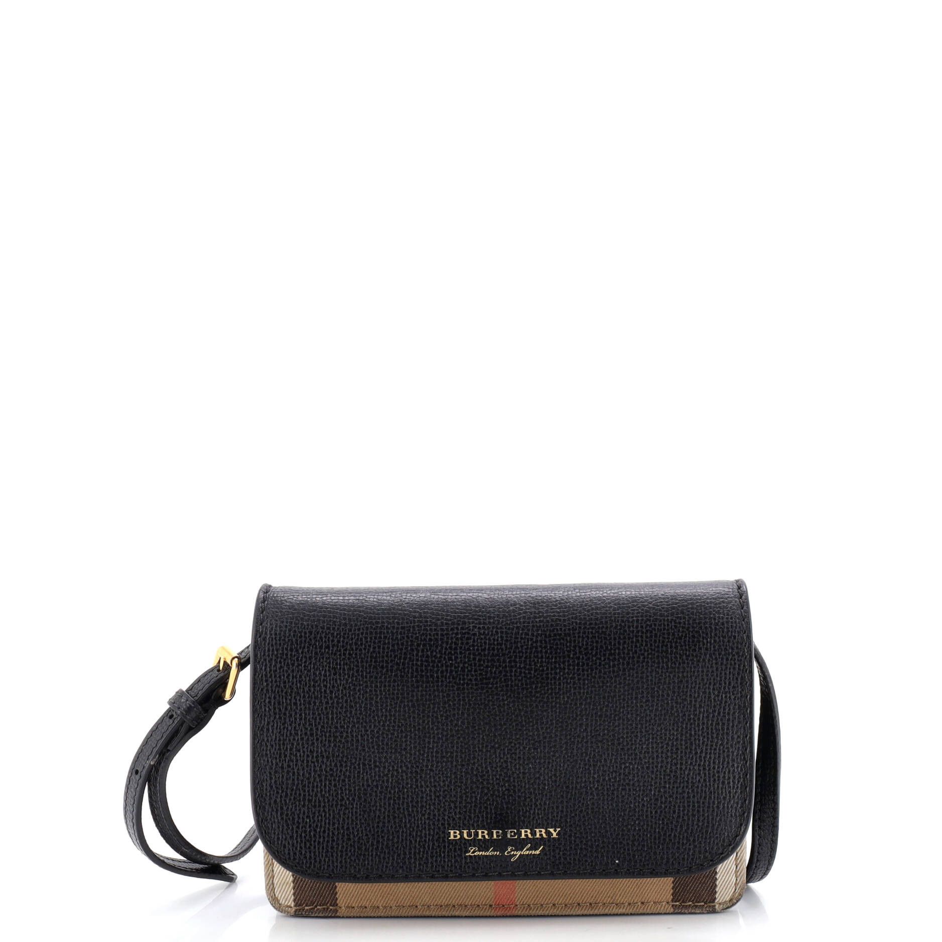 Burberry Hampshire Wallet on Chain Size ONE SIZE - 1 Thumbnail