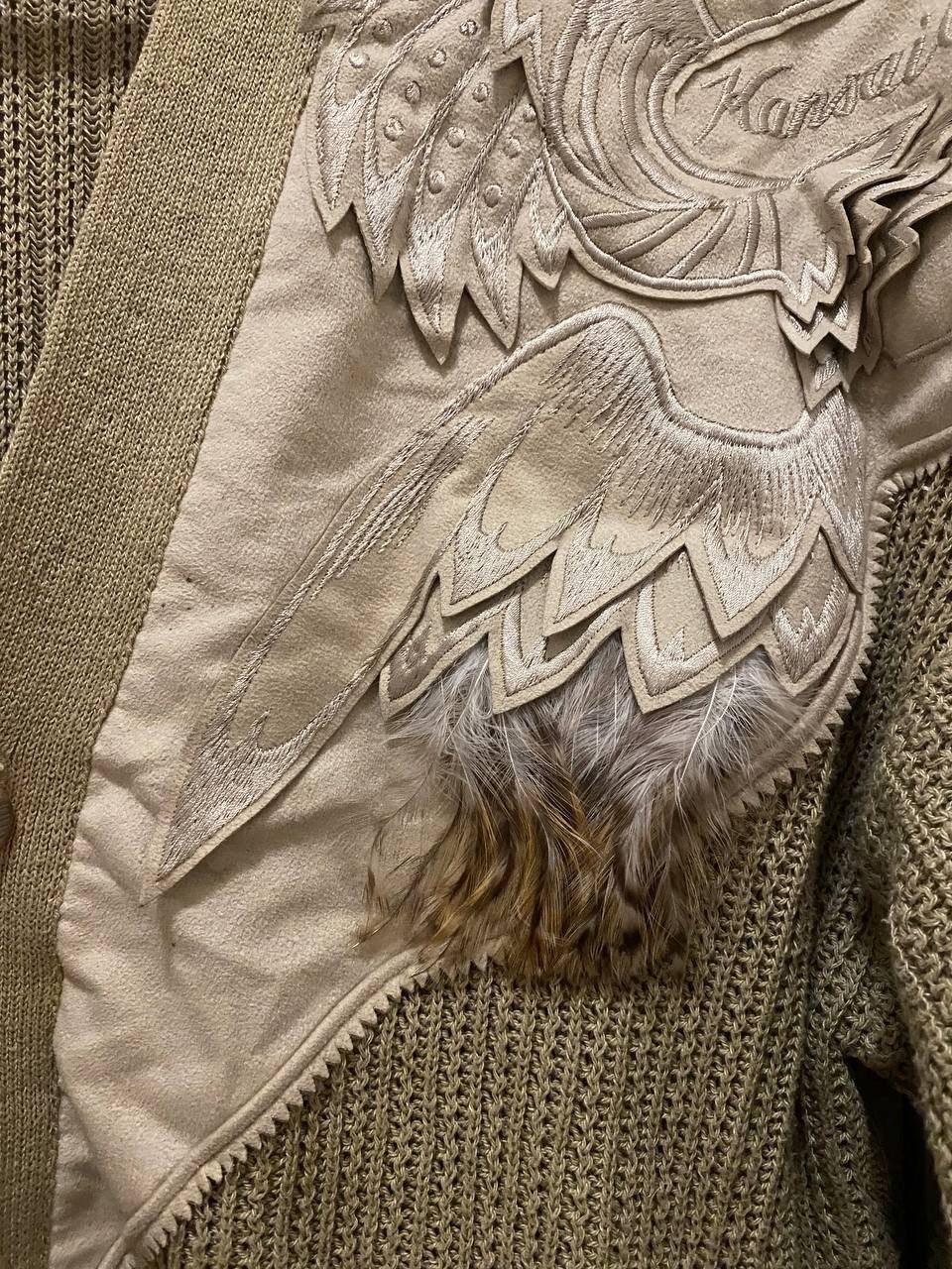 Japanese Brand × Kansai Yamamoto ULTRA RARE Vintage 80s Kansai Yamamoto Eagle cardigan Size US S / EU 44-46 / 1 - 7 Thumbnail