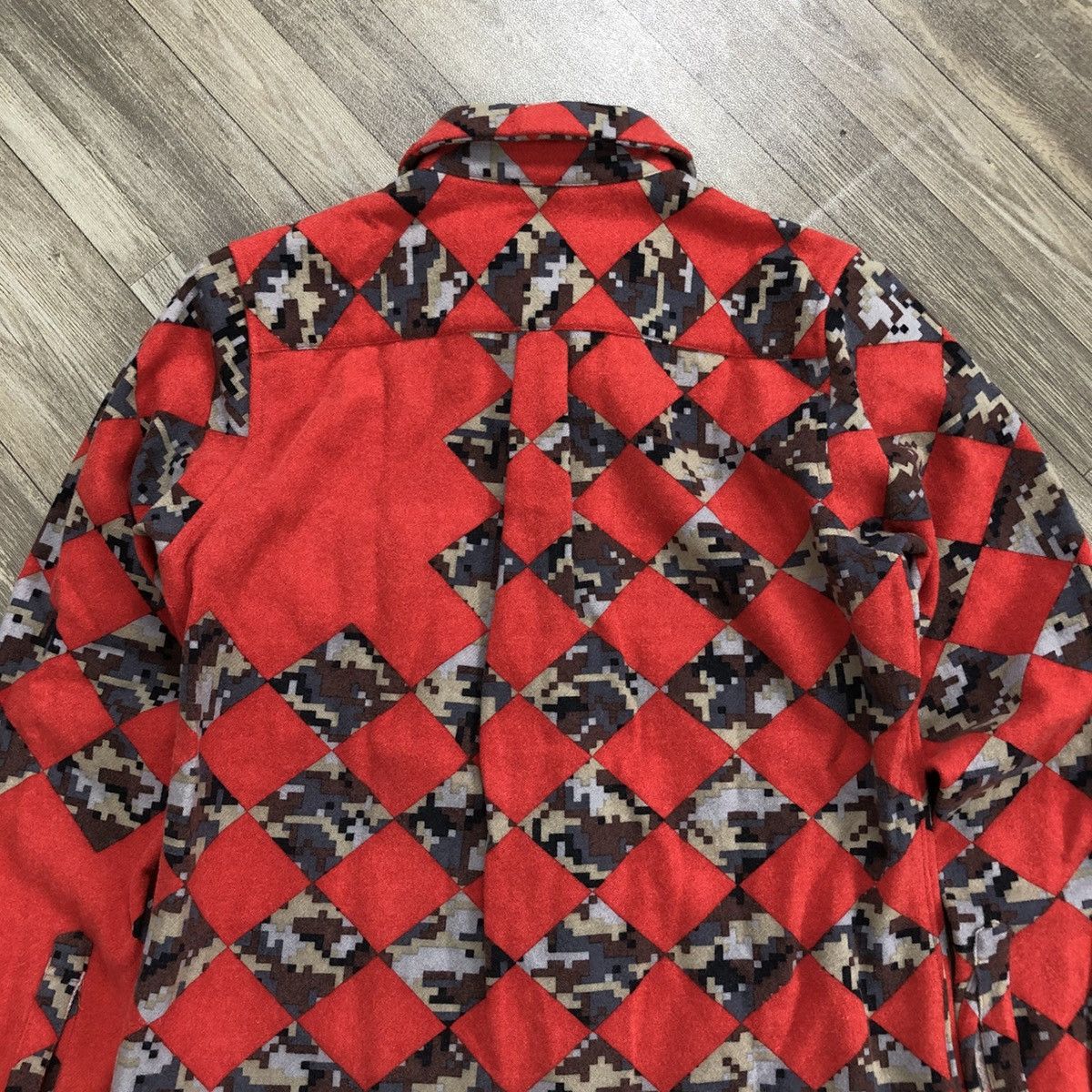 Comme des Garcons 2000s Comme des Garcons CDG Check Pixel Wool Shirt Designer Size US S / EU 44-46 / 1 - 15 Thumbnail