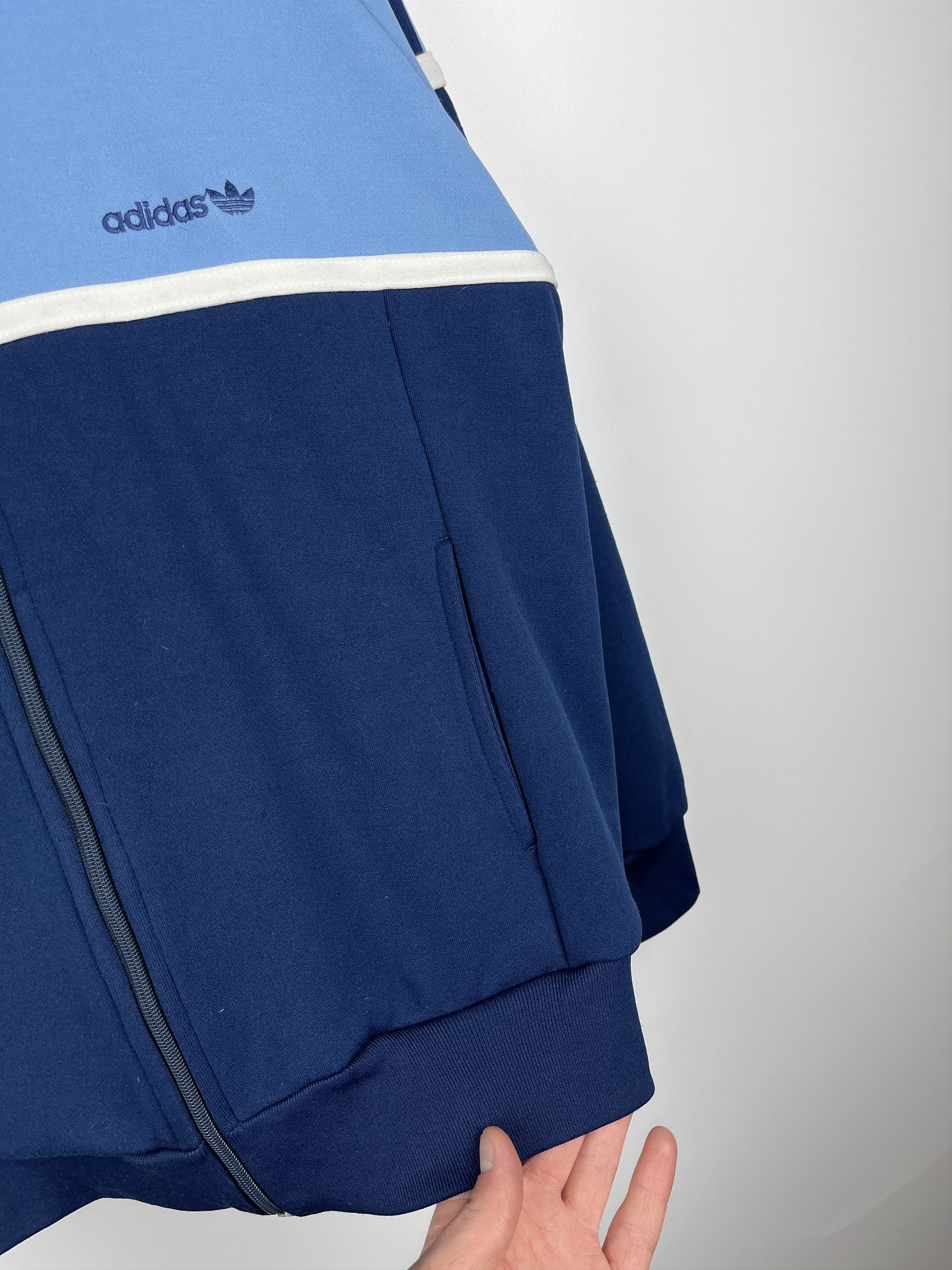 Adidas × Vintage 80's Adidas Vintage Track Jacket Tracksuit Top Made in Korea Size US L / EU 52-54 / 3 - 8 Thumbnail