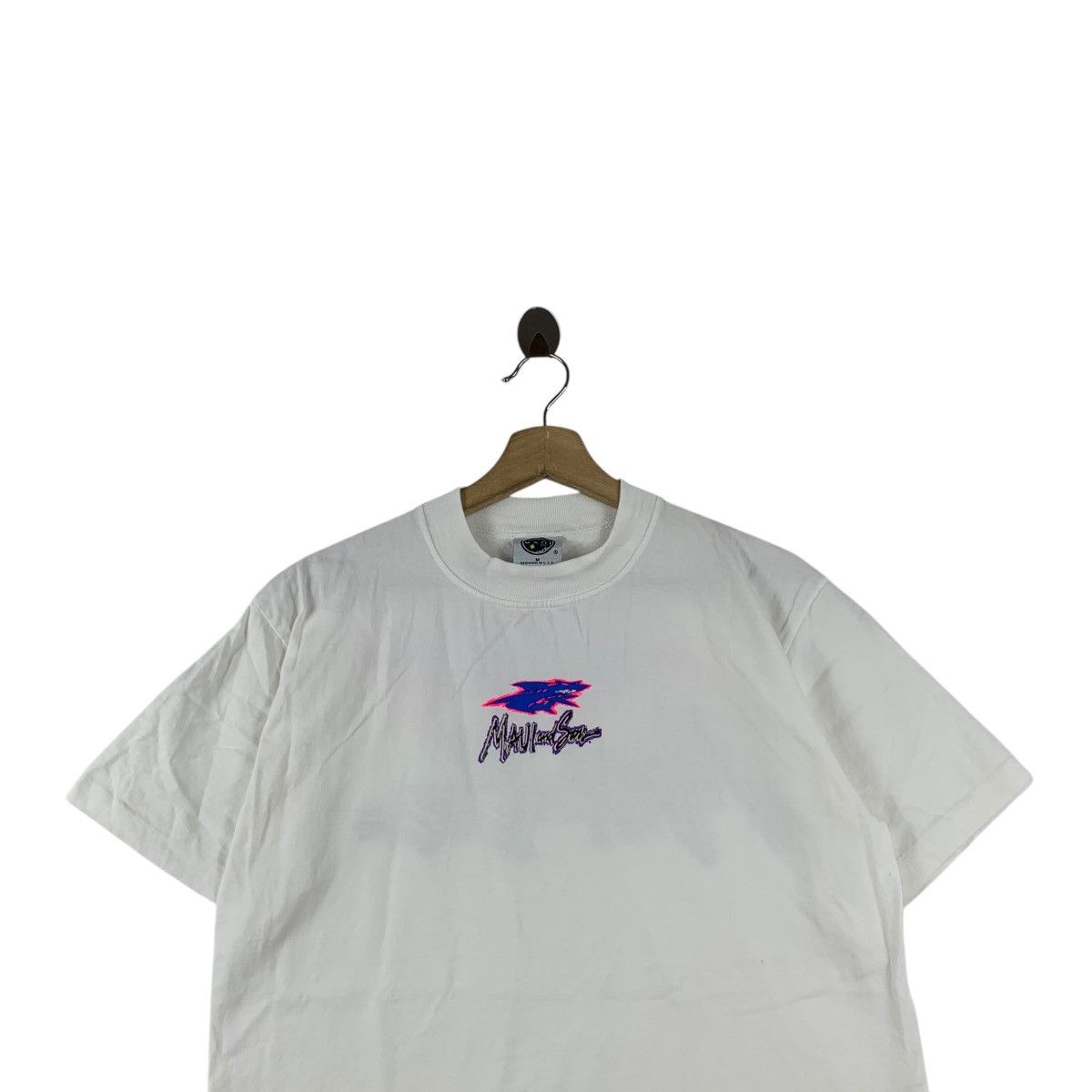 Maui and Sons Vintage 90’ MAUI & SONS SHARK Hawaii Surf Tee Shirt Top Size US M / EU 48-50 / 2 - 2 Thumbnail